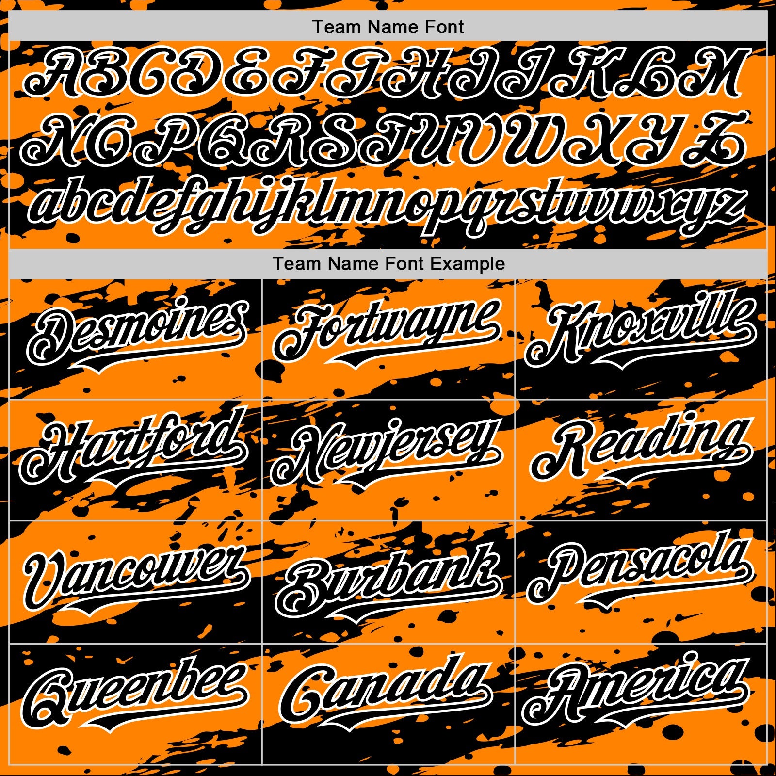 Custom Bay Orange Black-White Splash 3D Pattern Design Bomber Full-Snap Varsity Letterman Hoodie Jacket view 5