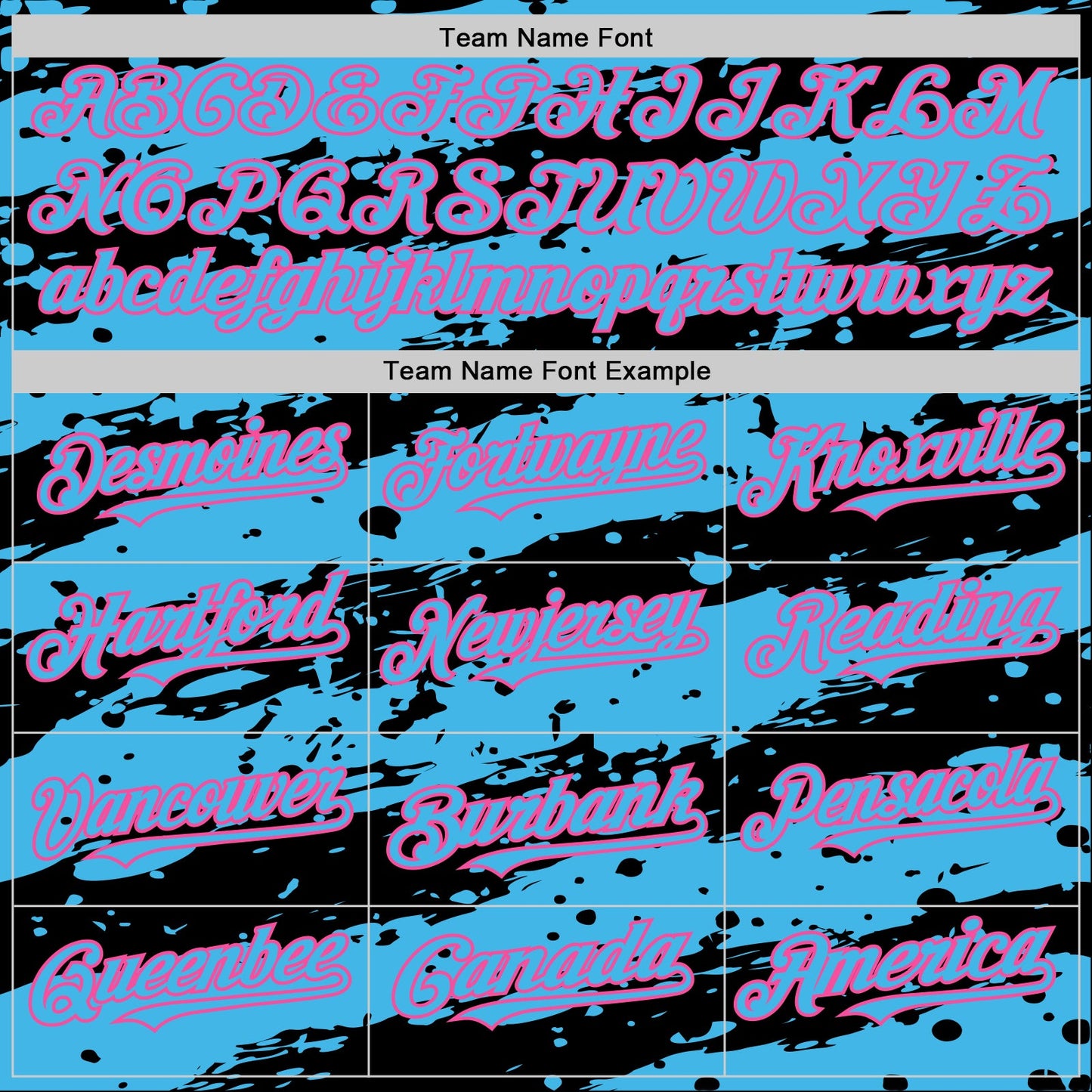 Custom Black Sky Blue-Pink Splash 3D Pattern Design Bomber Full-Snap Varsity Letterman Hoodie Jacket view 5