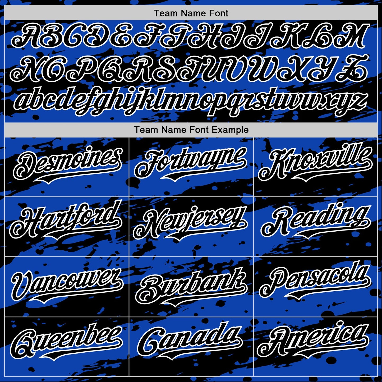 Custom Thunder Blue Black-White Splash 3D Pattern Design Bomber Full-Snap Varsity Letterman Hoodie Jacket view 5