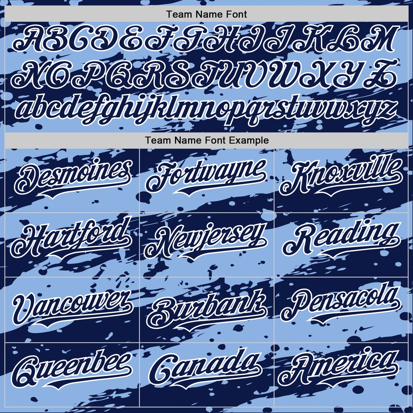 Custom Light Blue Navy-White Splash 3D Pattern Design Bomber Full-Snap Varsity Letterman Hoodie Jacket view 5
