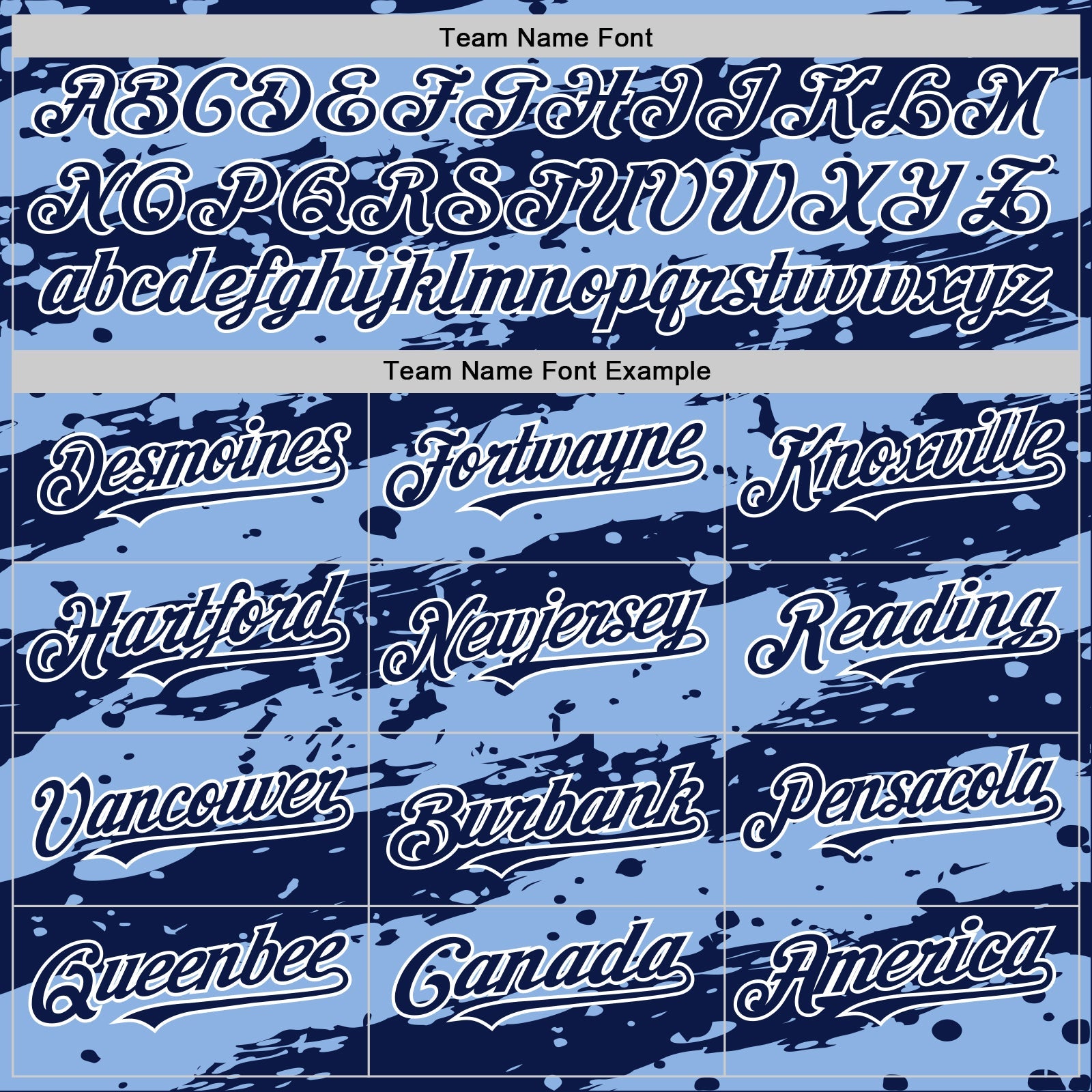 Custom Light Blue Navy-White Splash 3D Pattern Design Bomber Full-Snap Varsity Letterman Hoodie Jacket view 5