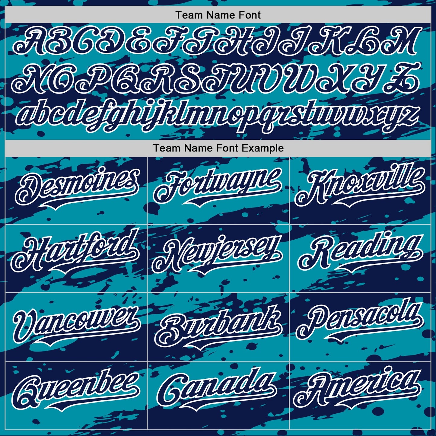 Custom Teal Navy-White Splash 3D Pattern Design Bomber Full-Snap Varsity Letterman Hoodie Jacket view 5