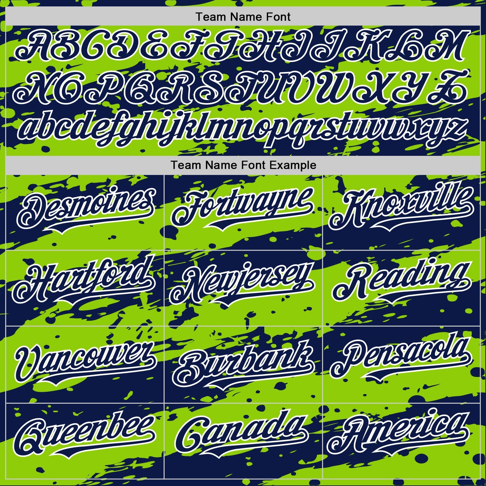 Custom Neon Green Navy-White Splash 3D Pattern Design Bomber Full-Snap Varsity Letterman Hoodie Jacket view 5