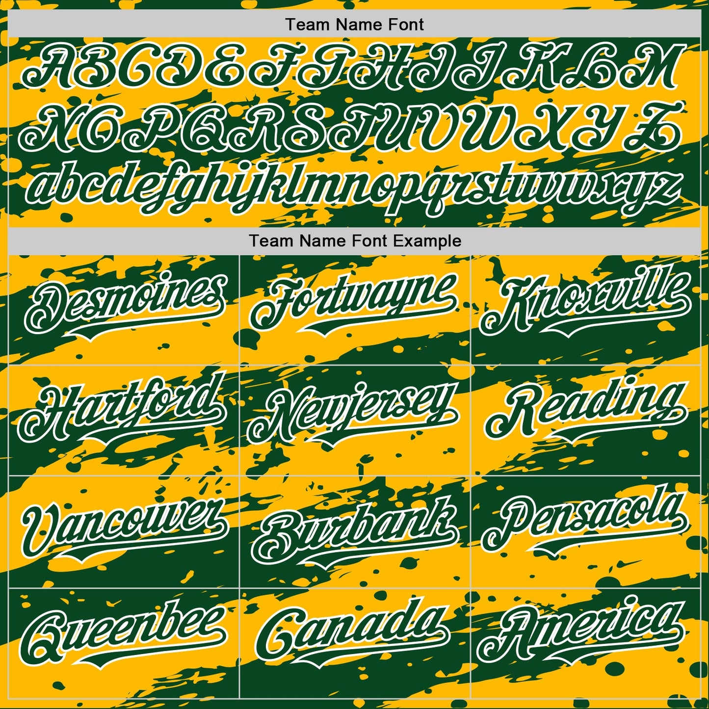 Custom Gold Green-White Splash 3D Pattern Design Bomber Full-Snap Varsity Letterman Hoodie Jacket view 5