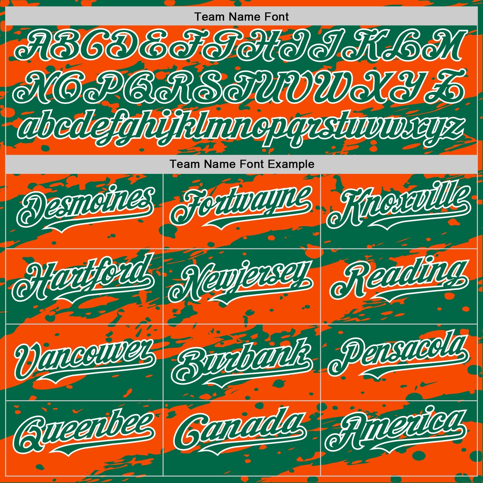 Custom Orange Kelly Green-White Splash 3D Pattern Design Bomber Full-Snap Varsity Letterman Hoodie Jacket view 5