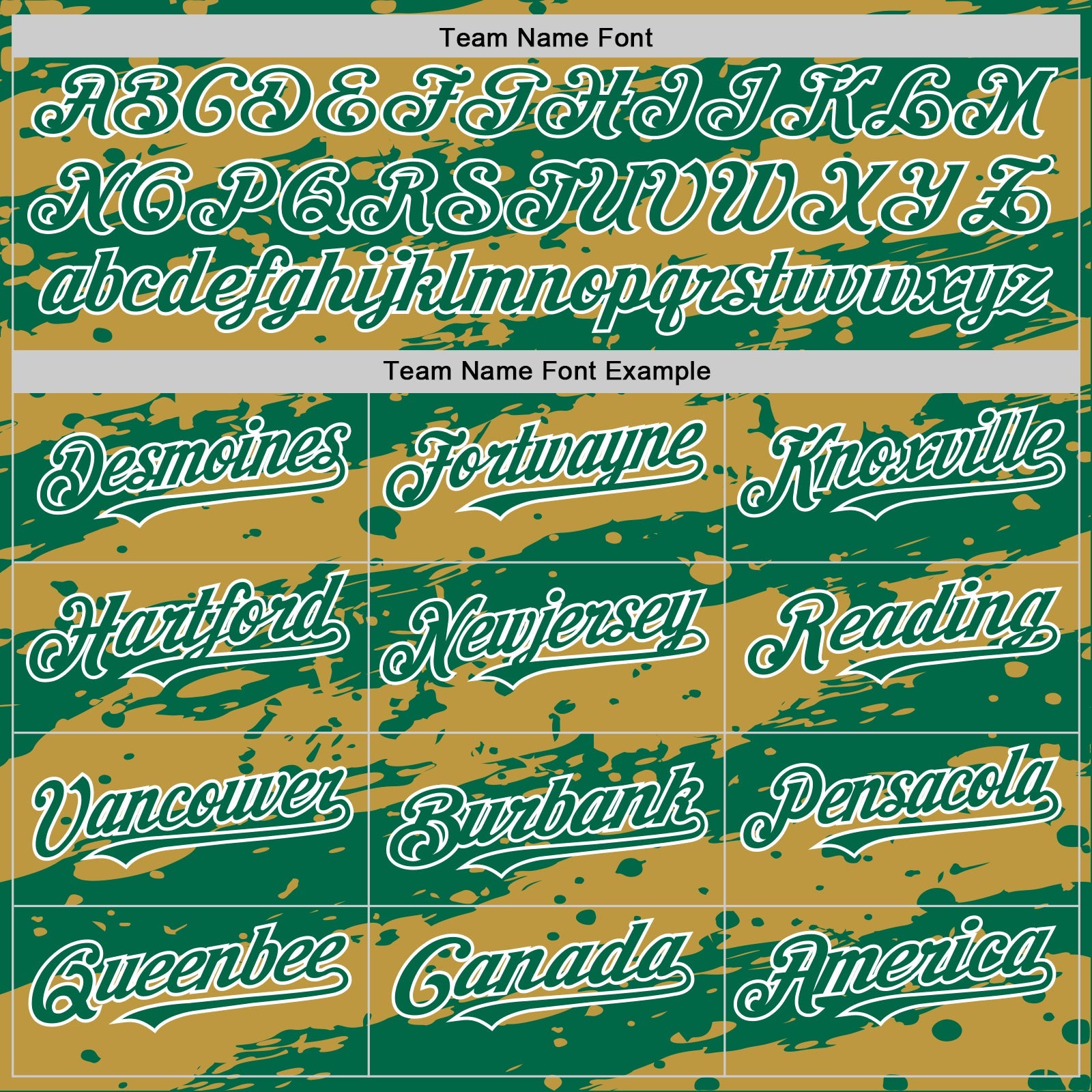 Custom Old Gold Kelly Green-White Splash 3D Pattern Design Bomber Full-Snap Varsity Letterman Hoodie Jacket view 5