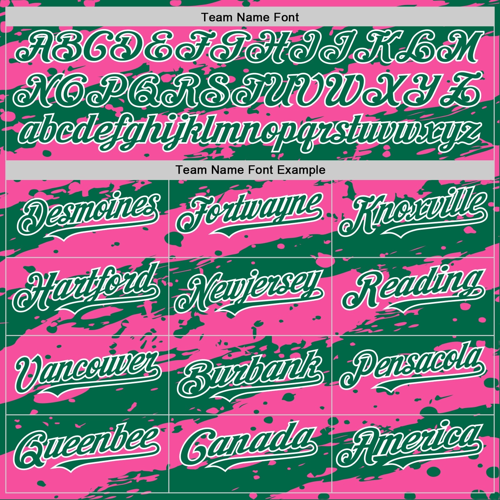 Custom Pink Kelly Green-White Splash 3D Pattern Design Bomber Full-Snap Varsity Letterman Hoodie Jacket view 5