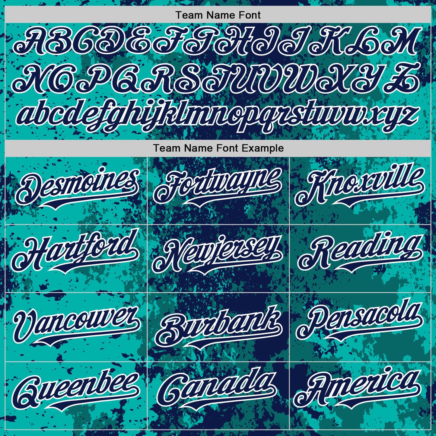 Custom Teal Navy-White 3D Pattern Design Bomber Full-Snap Varsity Letterman Hoodie Jacket view 5