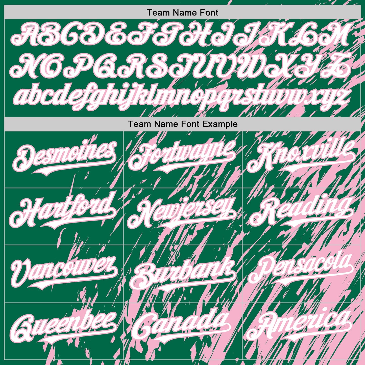 Custom Kelly Green White-Light Pink 3D Pattern Design Bomber Full-Snap Varsity Letterman Hoodie Jacket view 5