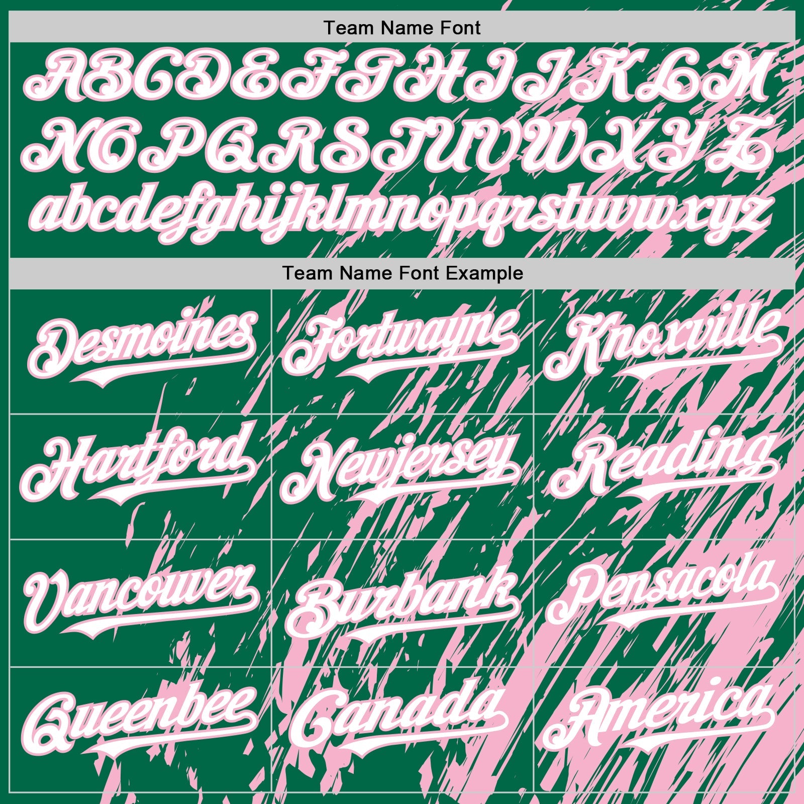 Custom Kelly Green White-Light Pink 3D Pattern Design Bomber Full-Snap Varsity Letterman Hoodie Jacket view 5