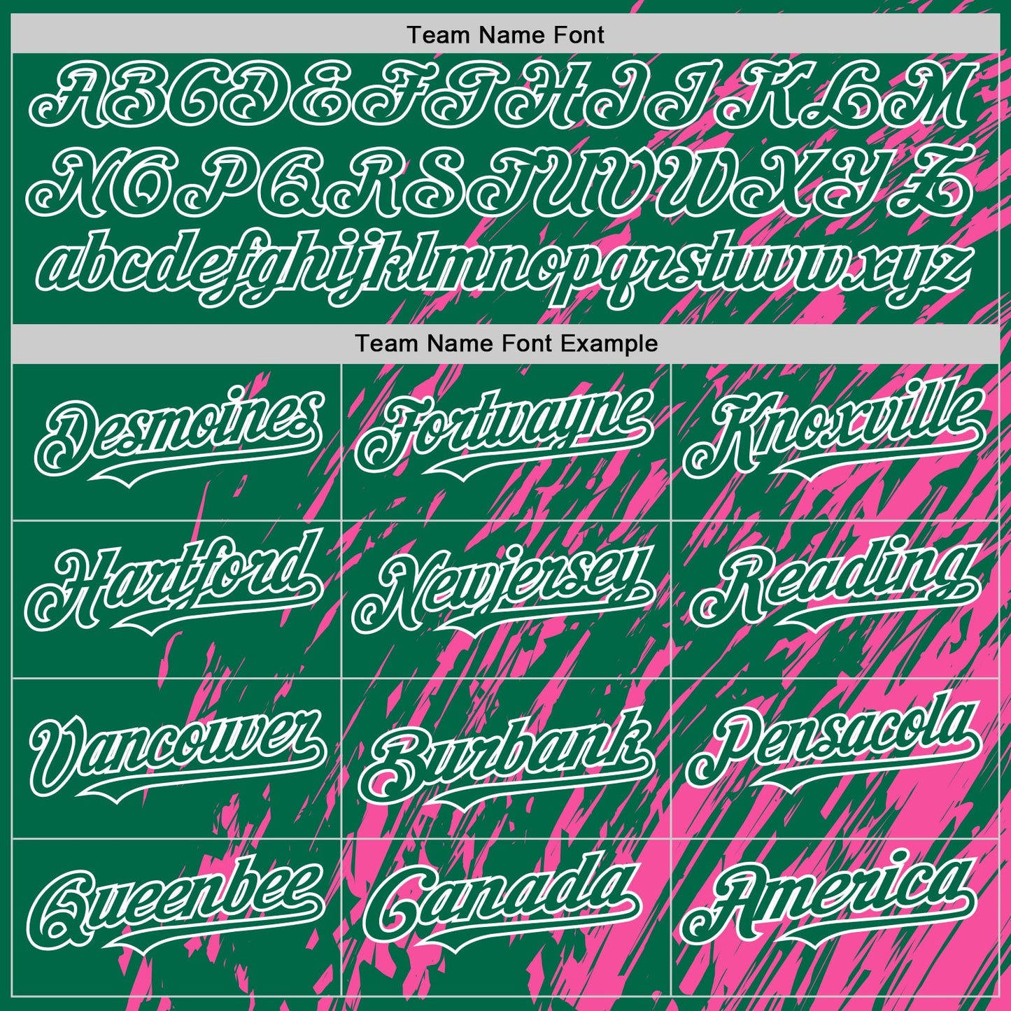 Custom Pink Kelly Green-White 3D Pattern Design Bomber Full-Snap Varsity Letterman Hoodie Jacket view 5