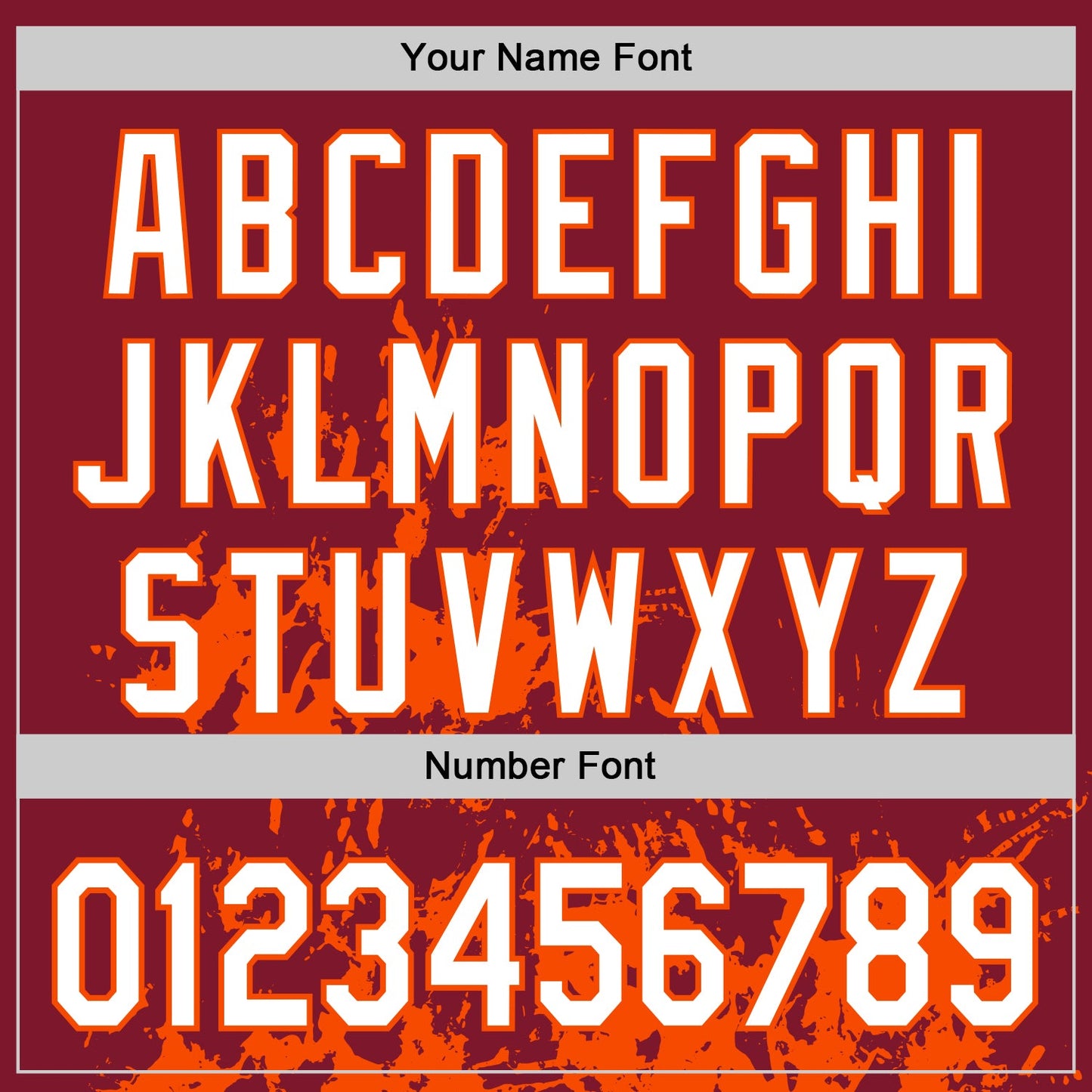 Custom Crimson White-Orange Splash Art 3D Pattern Design Bomber Full-Snap Varsity Letterman Hoodie Jacket view 6