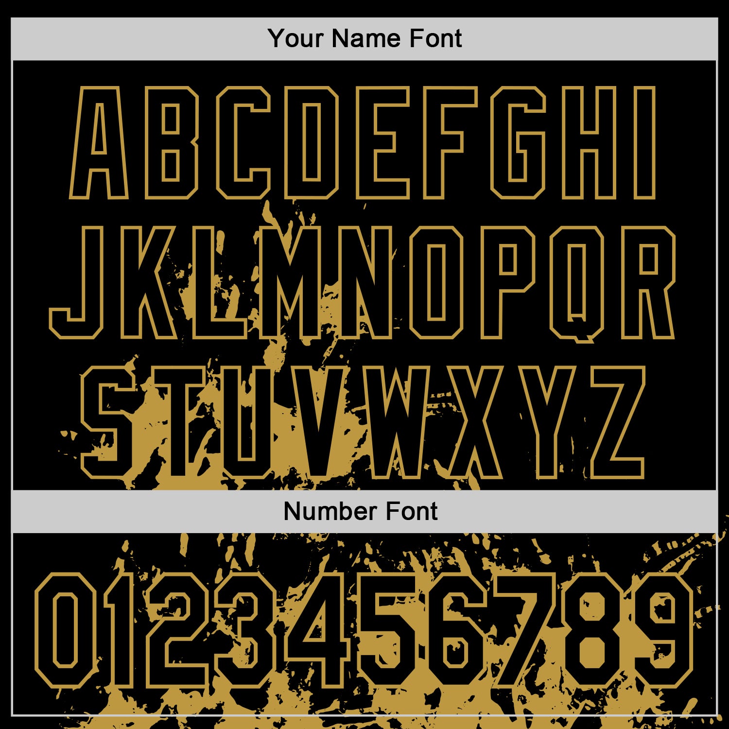 Custom Black Old Gold Splash Art 3D Pattern Design Bomber Full-Snap Varsity Letterman Hoodie Jacket view 6