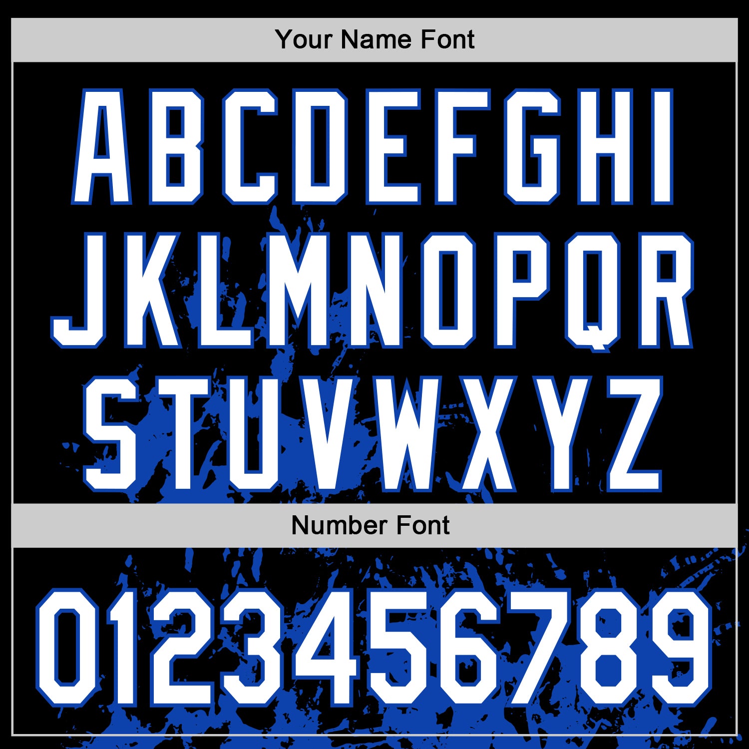 Custom Black White-Thunder Blue Splash Art 3D Pattern Design Bomber Full-Snap Varsity Letterman Hoodie Jacket view 6