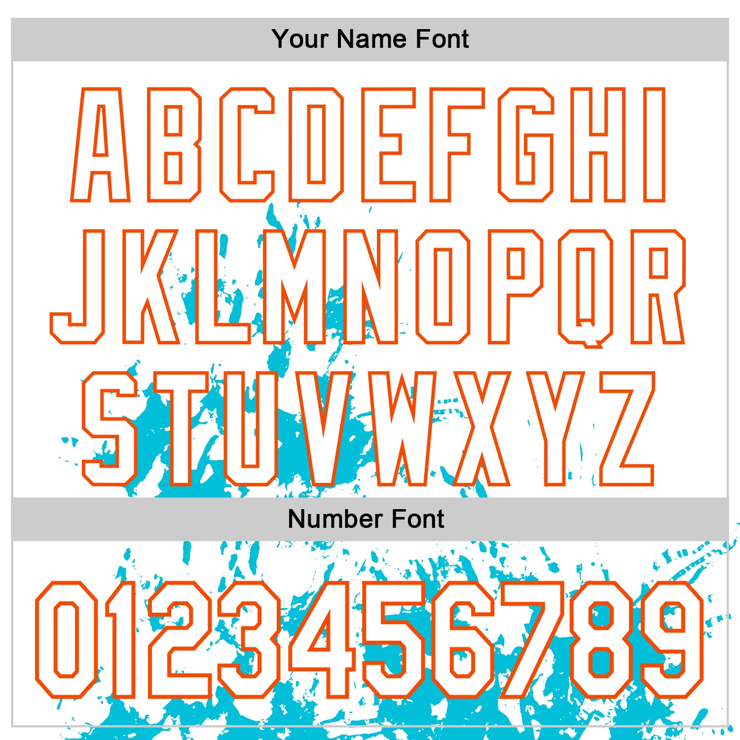 Custom White Lakes Blue-Orange Splash Art 3D Pattern Design Bomber Full-Snap Varsity Letterman Hoodie Jacket view 6