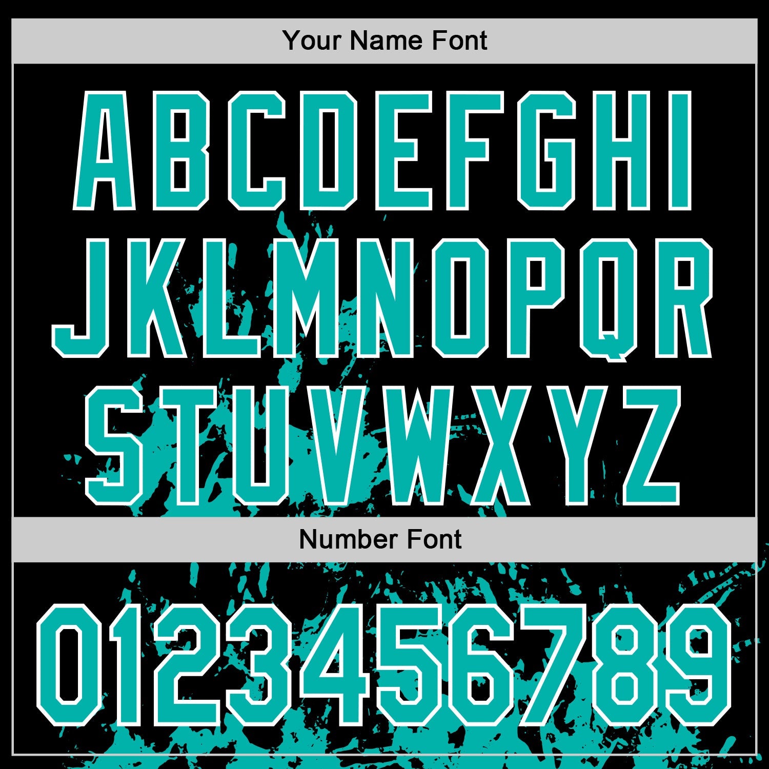 Custom Black Aqua-White Splash Art 3D Pattern Design Bomber Full-Snap Varsity Letterman Hoodie Jacket view 6