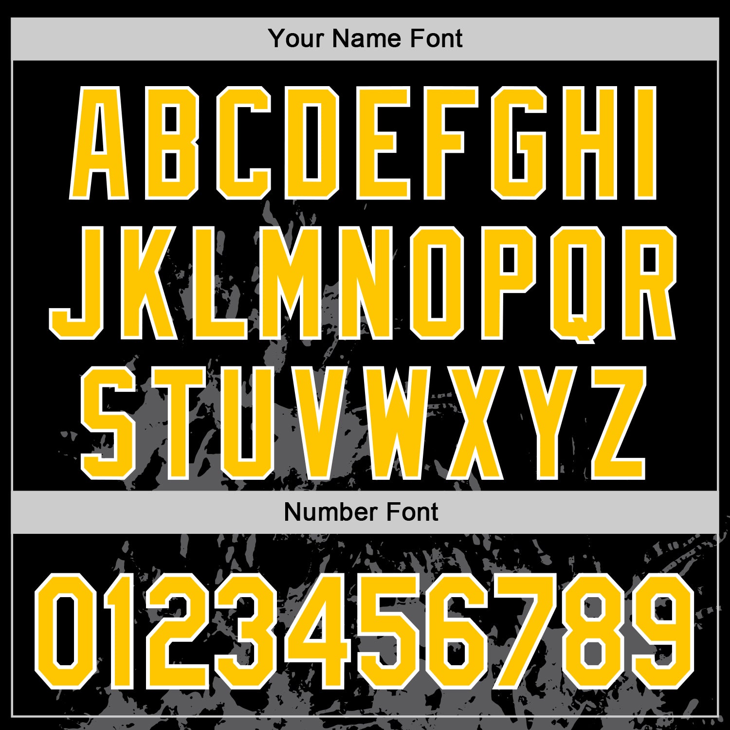 Custom Black Yellow Steel Gray-White Splash Art 3D Pattern Design Bomber Full-Snap Varsity Letterman Hoodie Jacket view 6