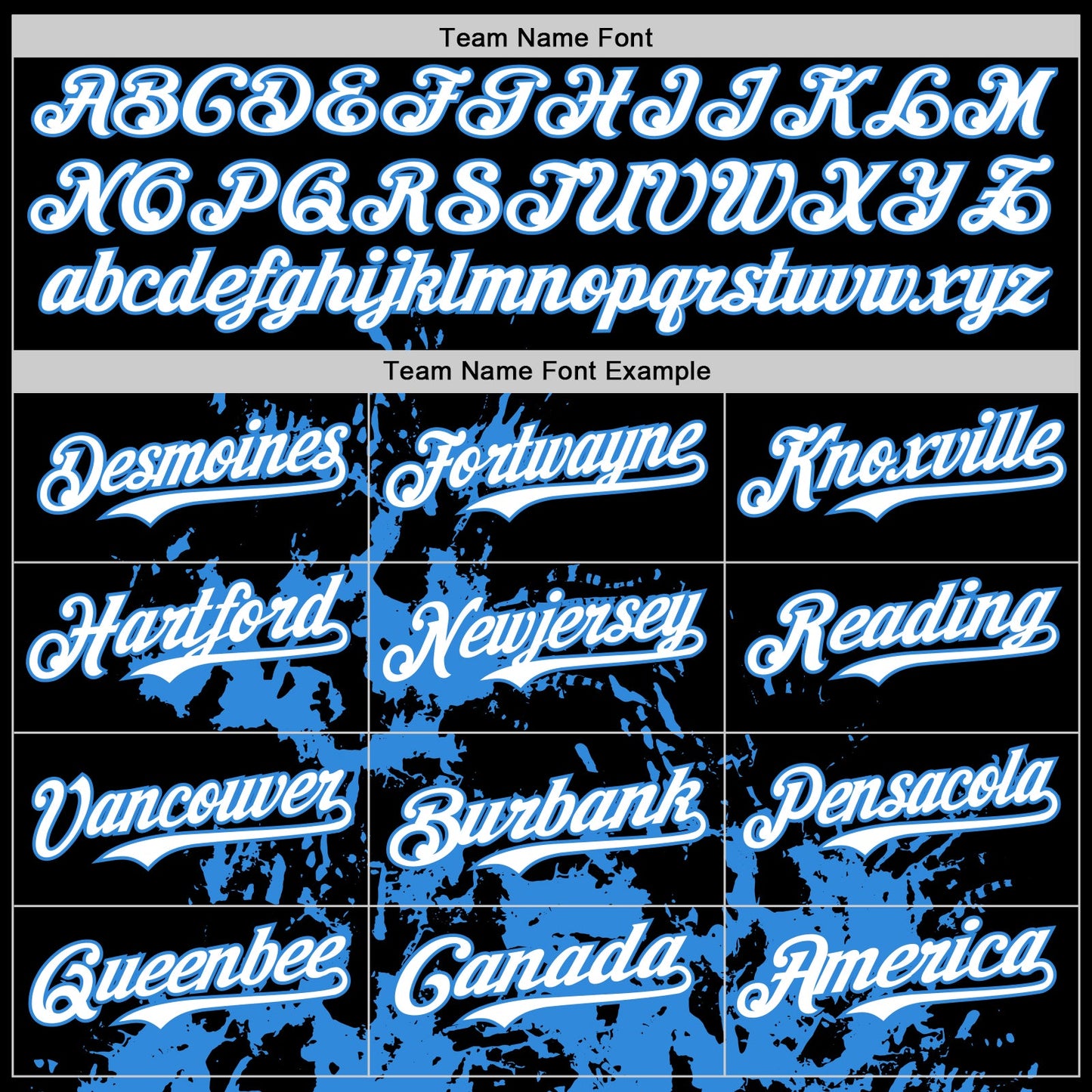 Custom Black Powder Blue-White Splash Art 3D Pattern Design Bomber Full-Snap Varsity Letterman Hoodie Jacket view 5