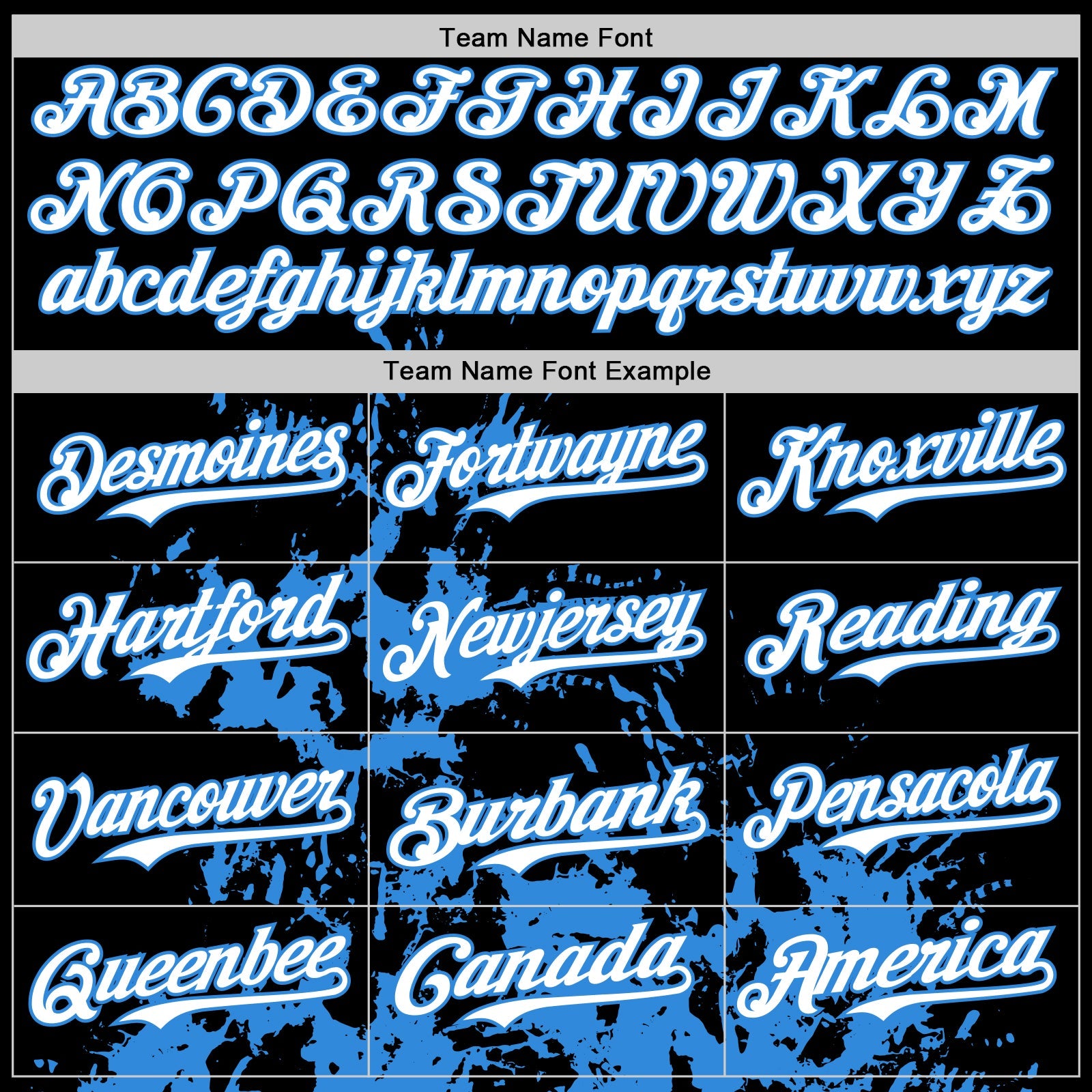 Custom Black Powder Blue-White Splash Art 3D Pattern Design Bomber Full-Snap Varsity Letterman Hoodie Jacket view 5