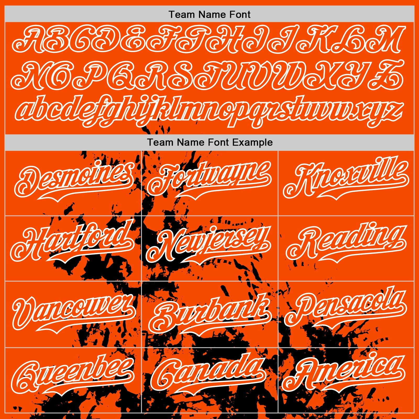Custom Orange Black-White Splash Art 3D Pattern Design Bomber Full-Snap Varsity Letterman Hoodie Jacket view 5