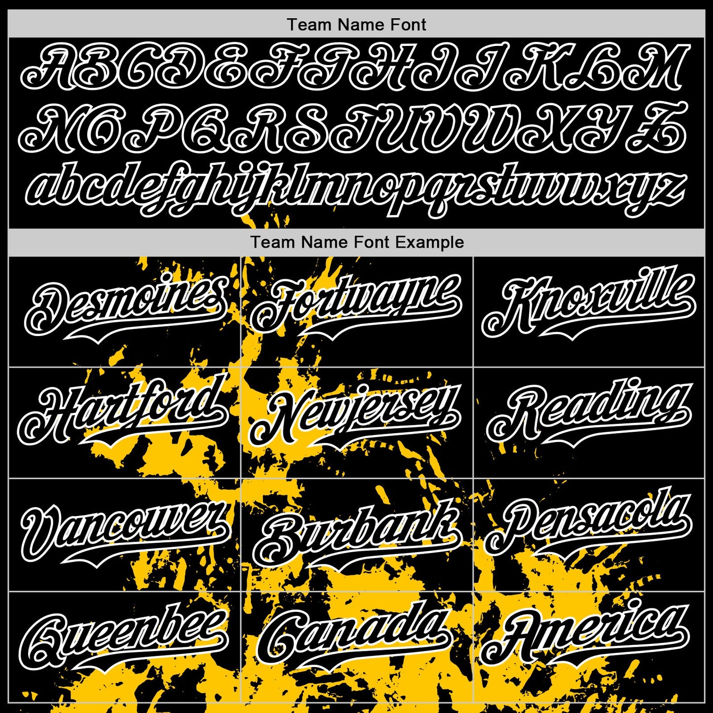 Custom Black Yellow-White Splash Art 3D Pattern Design Bomber Full-Snap Varsity Letterman Hoodie Jacket view 5