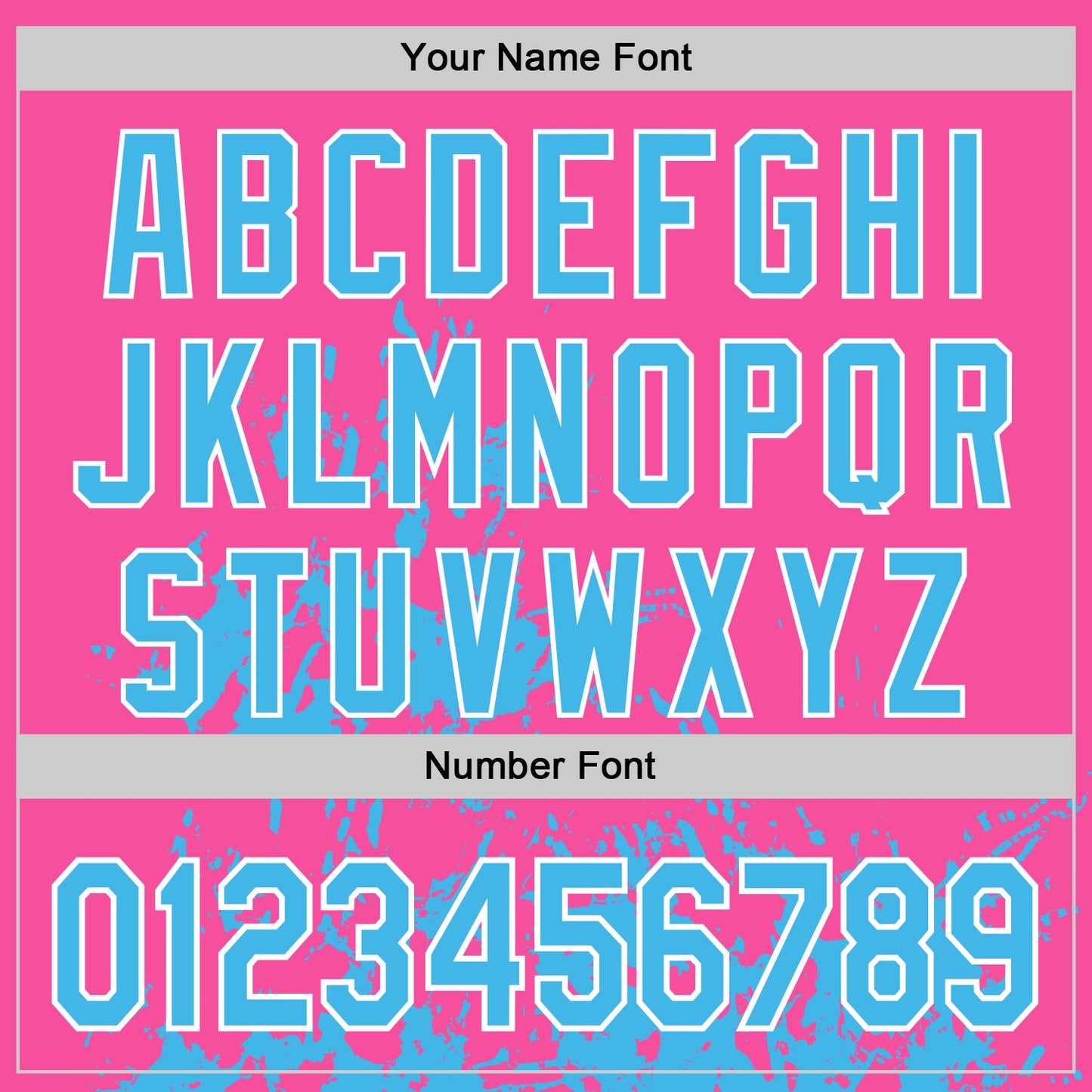 Custom Pink Sky Blue Black-White Splash Art 3D Pattern Design Bomber Full-Snap Varsity Letterman Hoodie Jacket view 6
