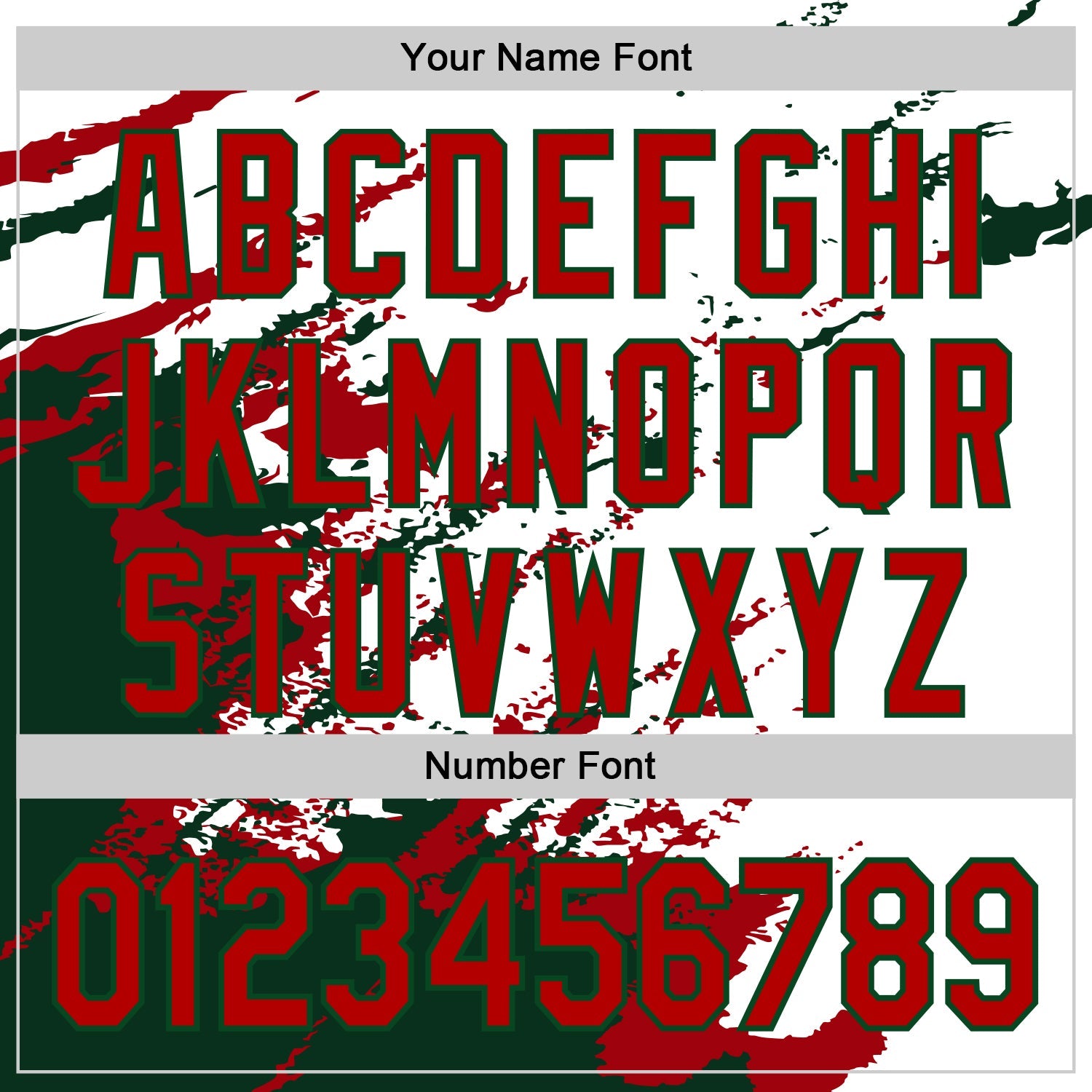 Custom White Red-Green Splash Art 3D Pattern Design Bomber Full-Snap Varsity Letterman Hoodie Jacket view 6