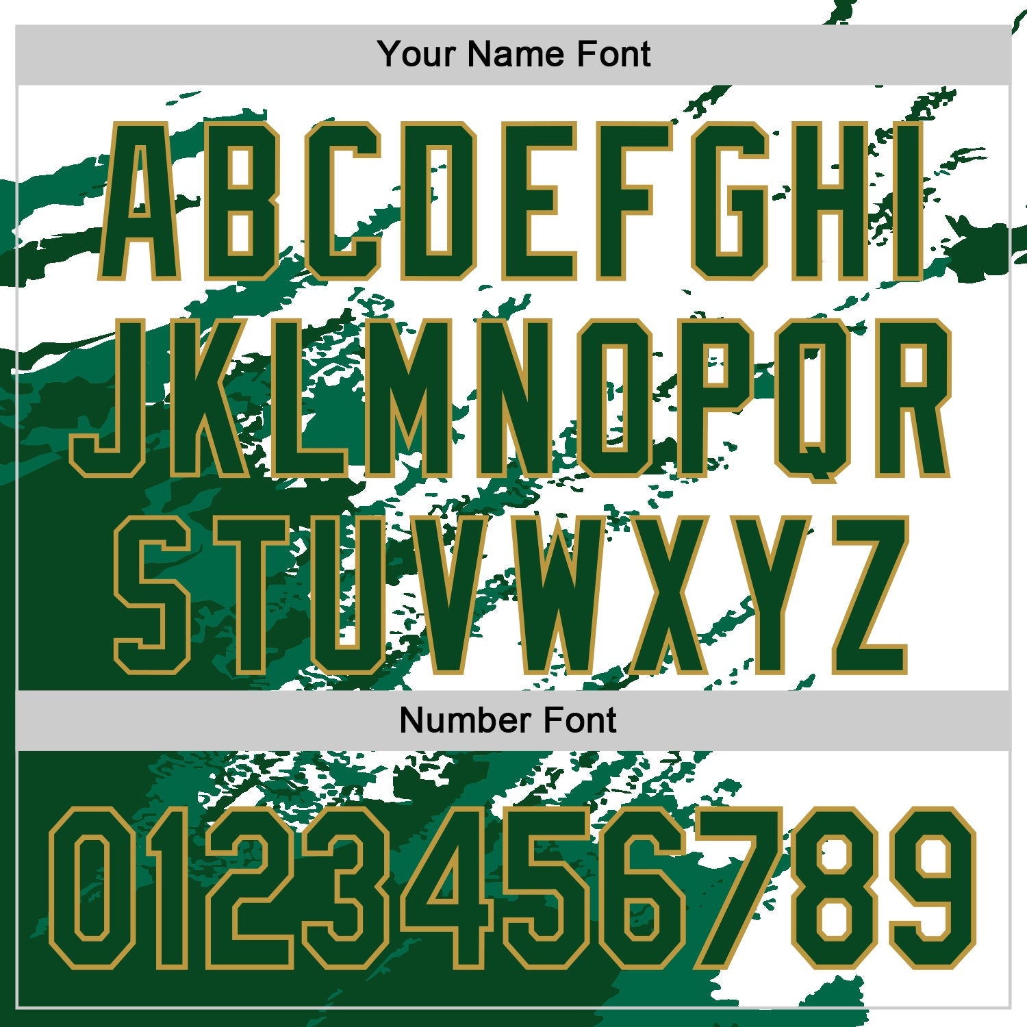 Custom White Green Old Gold Kelly Green Splash Art 3D Pattern Design Bomber Full-Snap Varsity Letterman Hoodie Jacket view 6