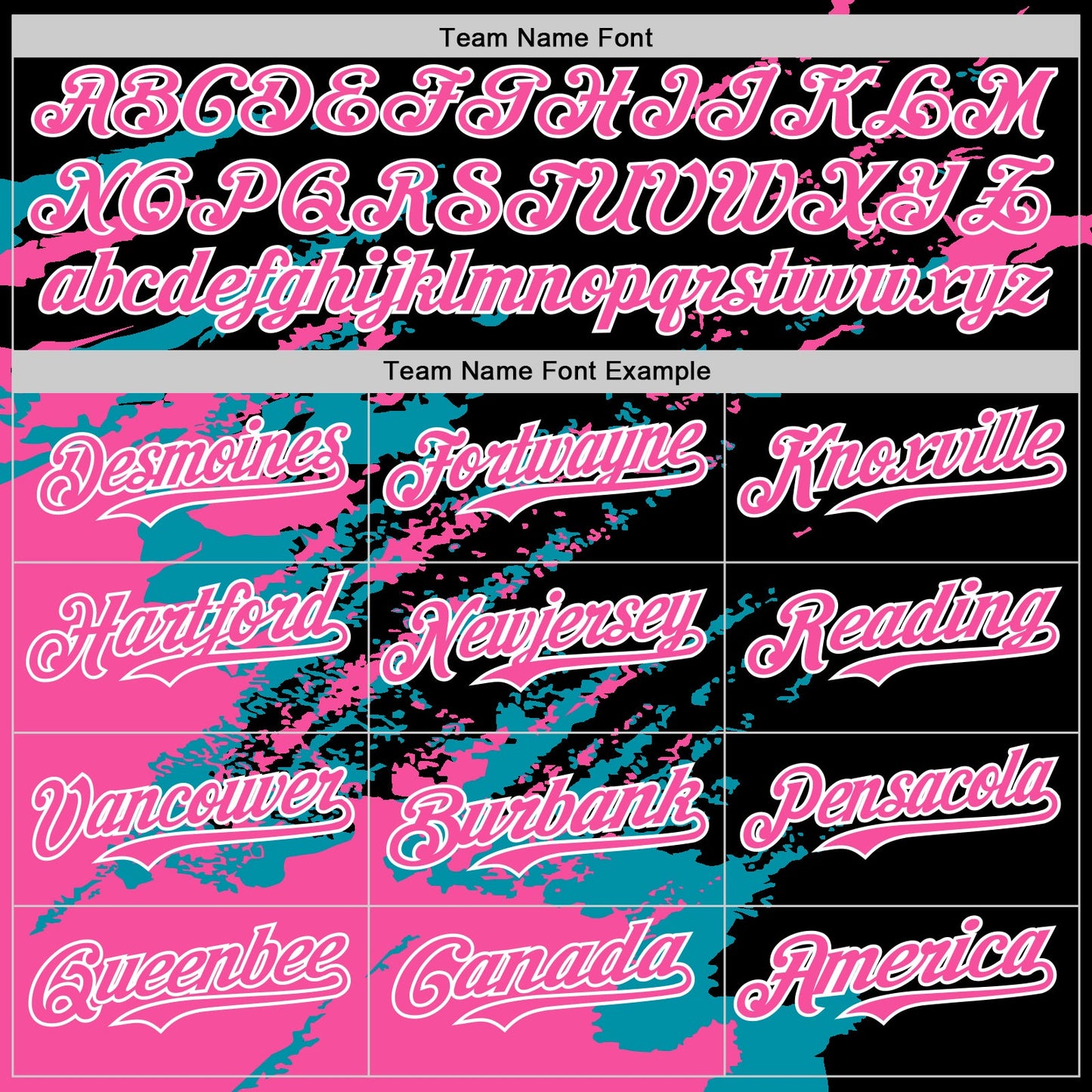 Custom Black Pink Teal-White Splash Art 3D Pattern Design Bomber Full-Snap Varsity Letterman Hoodie Jacket view 5
