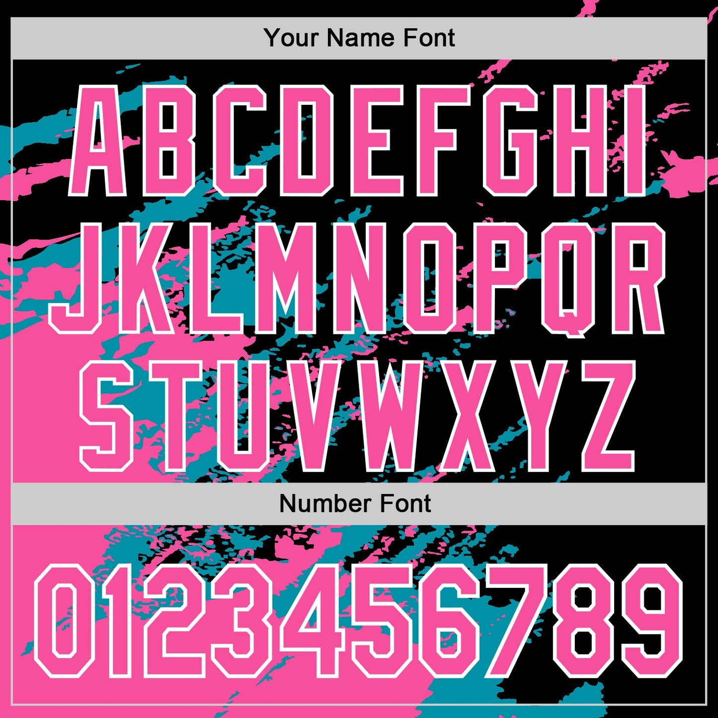 Custom Black Pink Teal-White Splash Art 3D Pattern Design Bomber Full-Snap Varsity Letterman Hoodie Jacket view 6