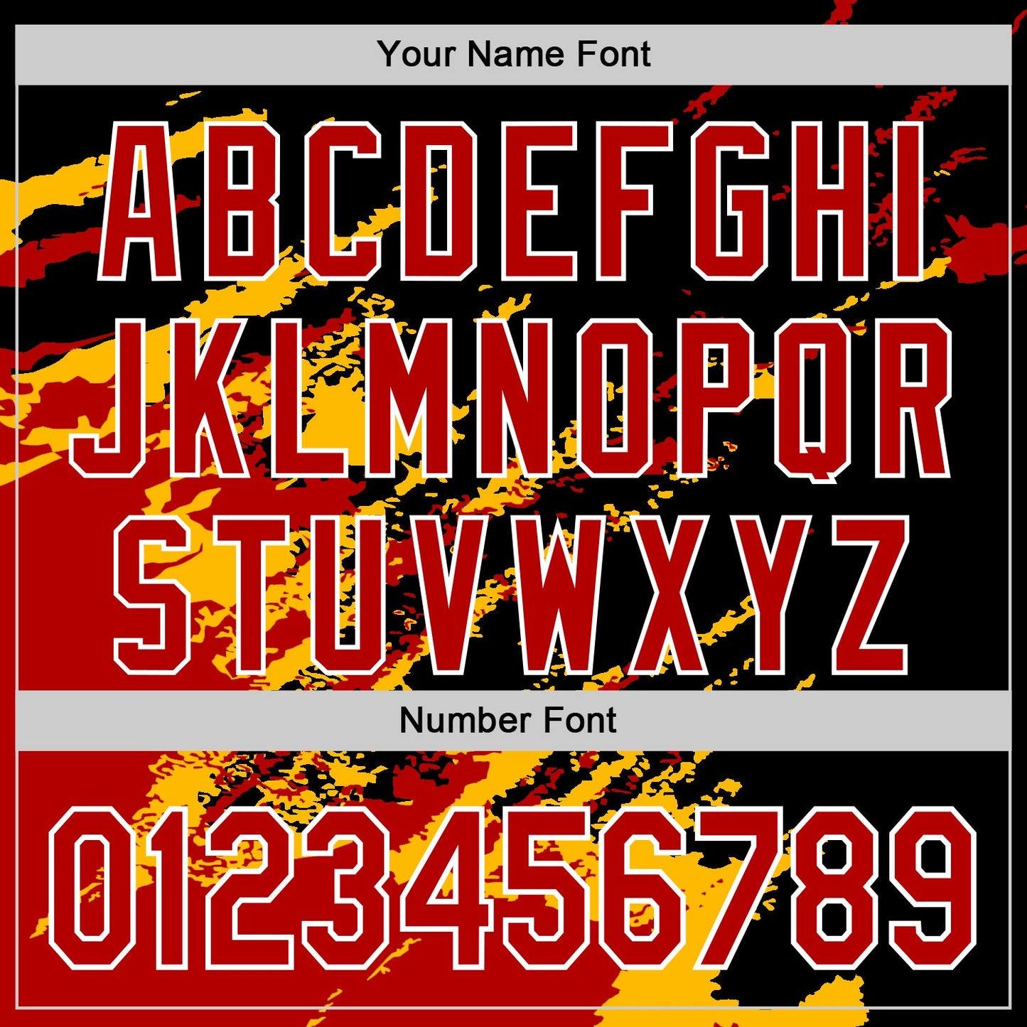 Custom Black Red Gold-White Splash Art 3D Pattern Design Bomber Full-Snap Varsity Letterman Hoodie Jacket view 6