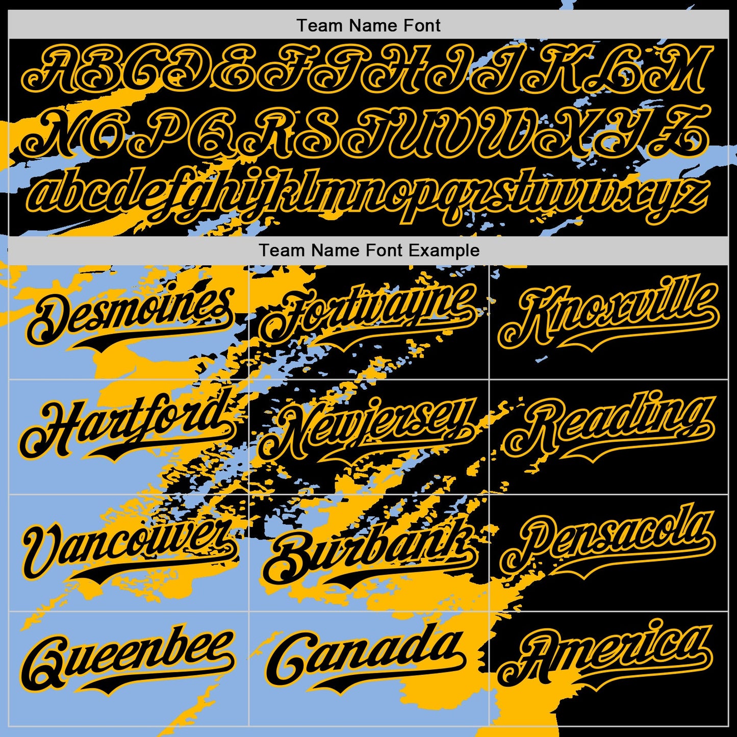 Custom Black Light Blue-Gold Splash Art 3D Pattern Design Bomber Full-Snap Varsity Letterman Hoodie Jacket view 5