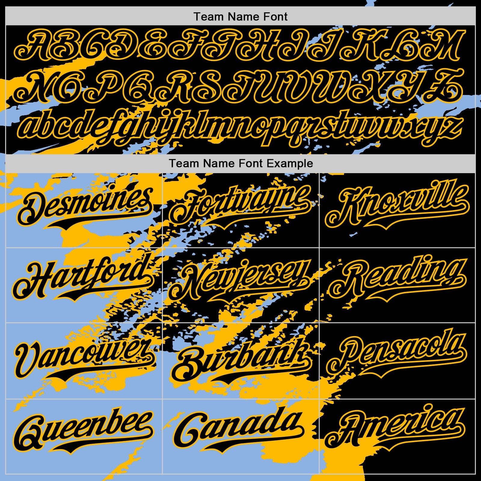Custom Black Light Blue-Gold Splash Art 3D Pattern Design Bomber Full-Snap Varsity Letterman Hoodie Jacket view 5