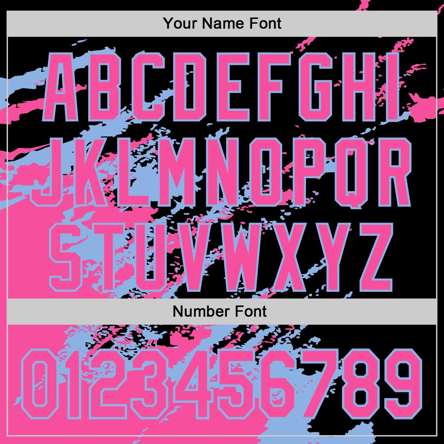 Custom Black Pink-Light Blue Splash Art 3D Pattern Design Bomber Full-Snap Varsity Letterman Hoodie Jacket view 6