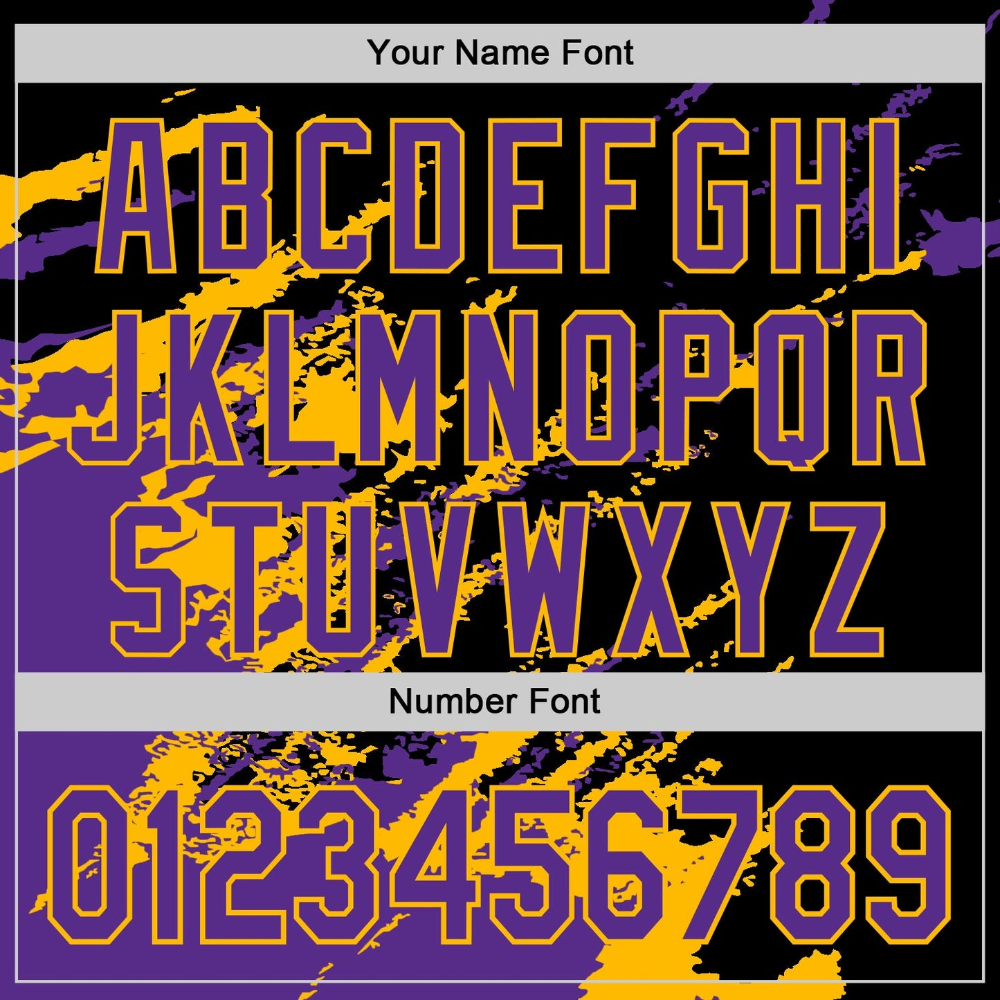 Custom Black Purple Gold-White Splash Art 3D Pattern Design Bomber Full-Snap Varsity Letterman Hoodie Jacket view 6