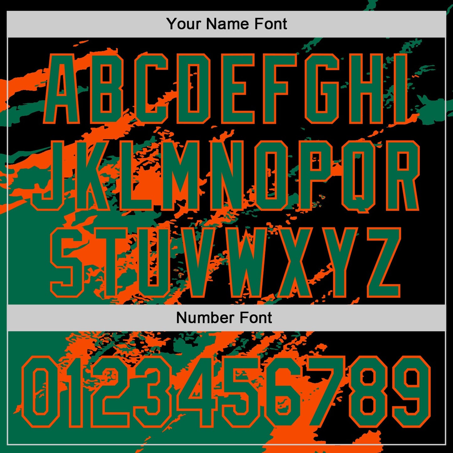 Custom Black Kelly Green-Orange Splash Art 3D Pattern Design Bomber Full-Snap Varsity Letterman Hoodie Jacket view 6