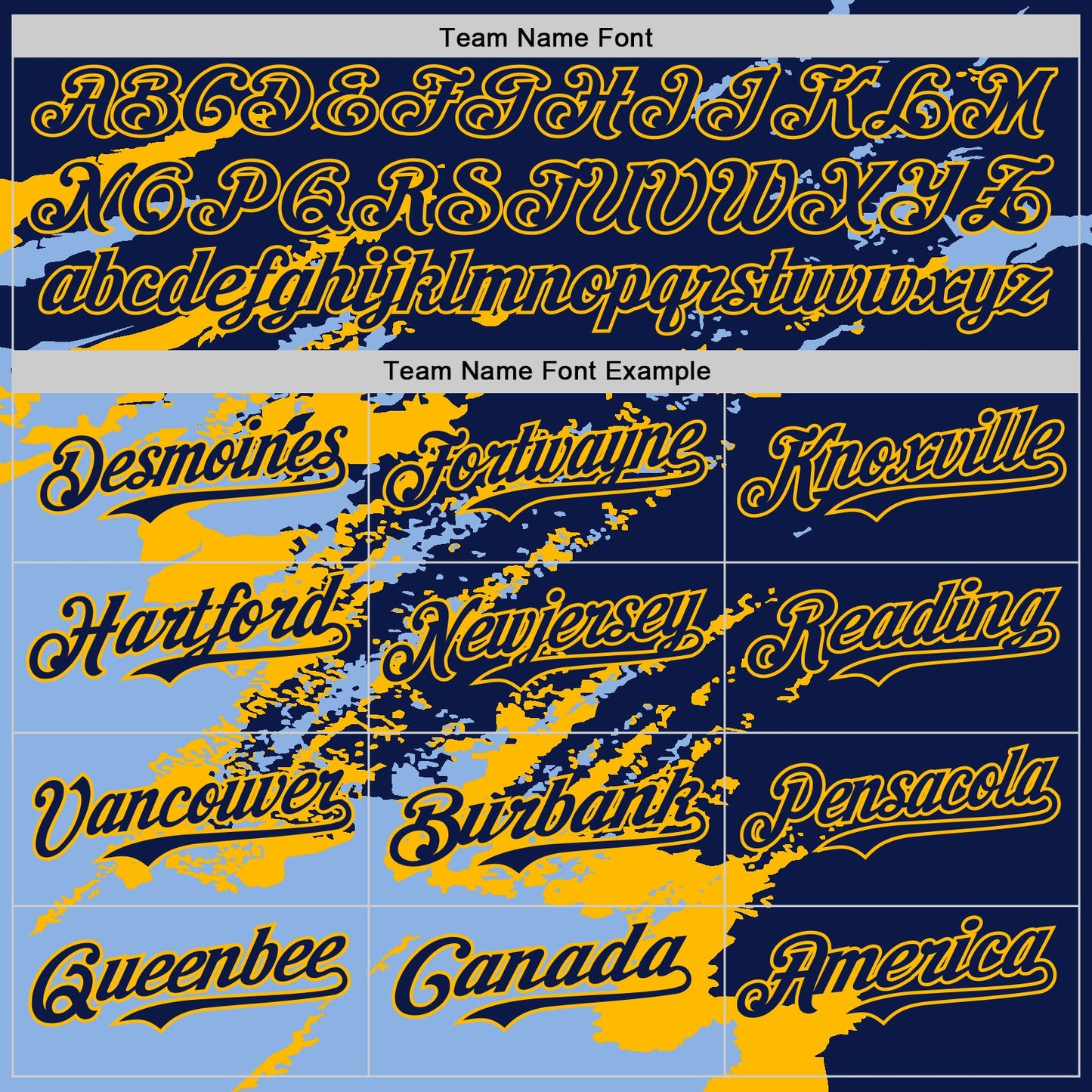 Custom Navy Light Blue-Gold Splash Art 3D Pattern Design Bomber Full-Snap Varsity Letterman Hoodie Jacket view 5