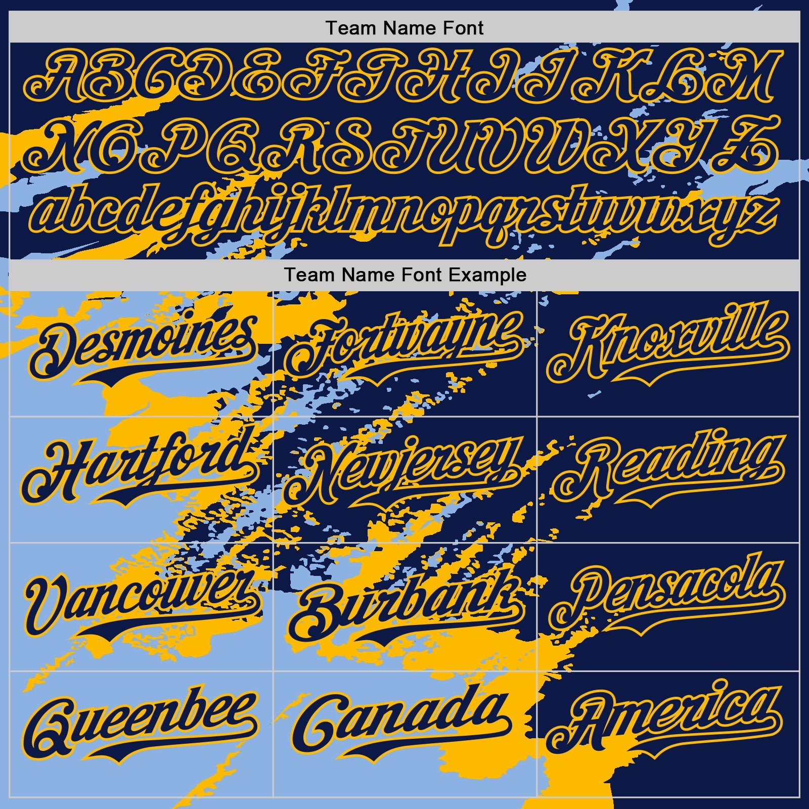 Custom Navy Light Blue-Gold Splash Art 3D Pattern Design Bomber Full-Snap Varsity Letterman Hoodie Jacket view 5