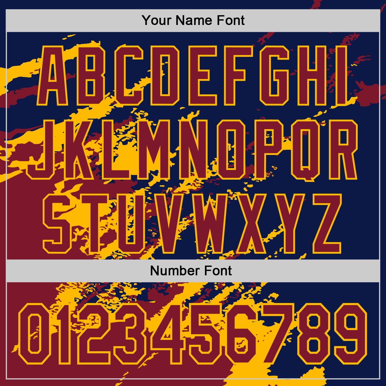 Custom Navy Crimson-Gold Splash Art 3D Pattern Design Bomber Full-Snap Varsity Letterman Hoodie Jacket view 6