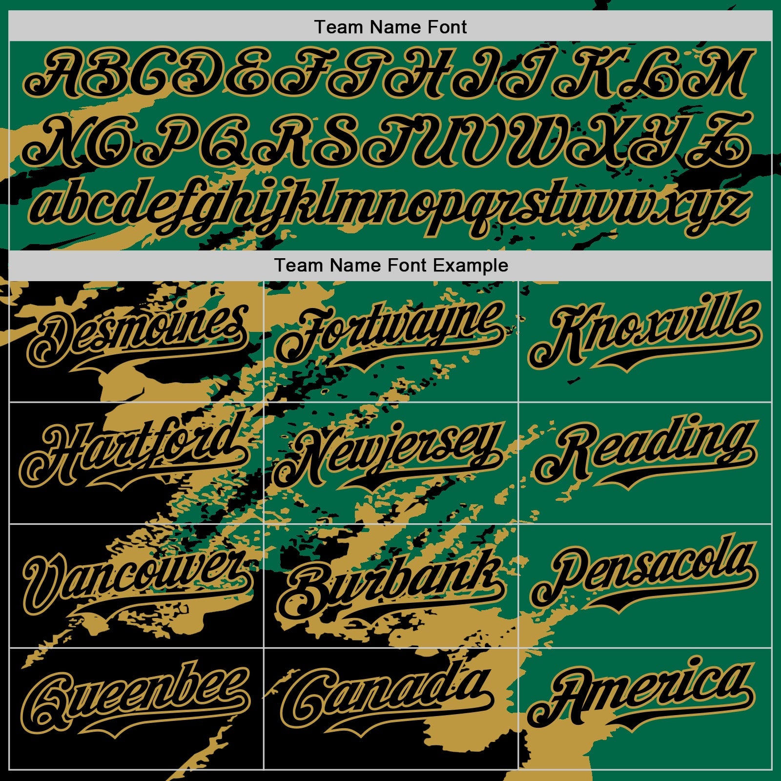 Custom Kelly Green Black-Old Gold Splash Art 3D Pattern Design Bomber Full-Snap Varsity Letterman Hoodie Jacket view 5