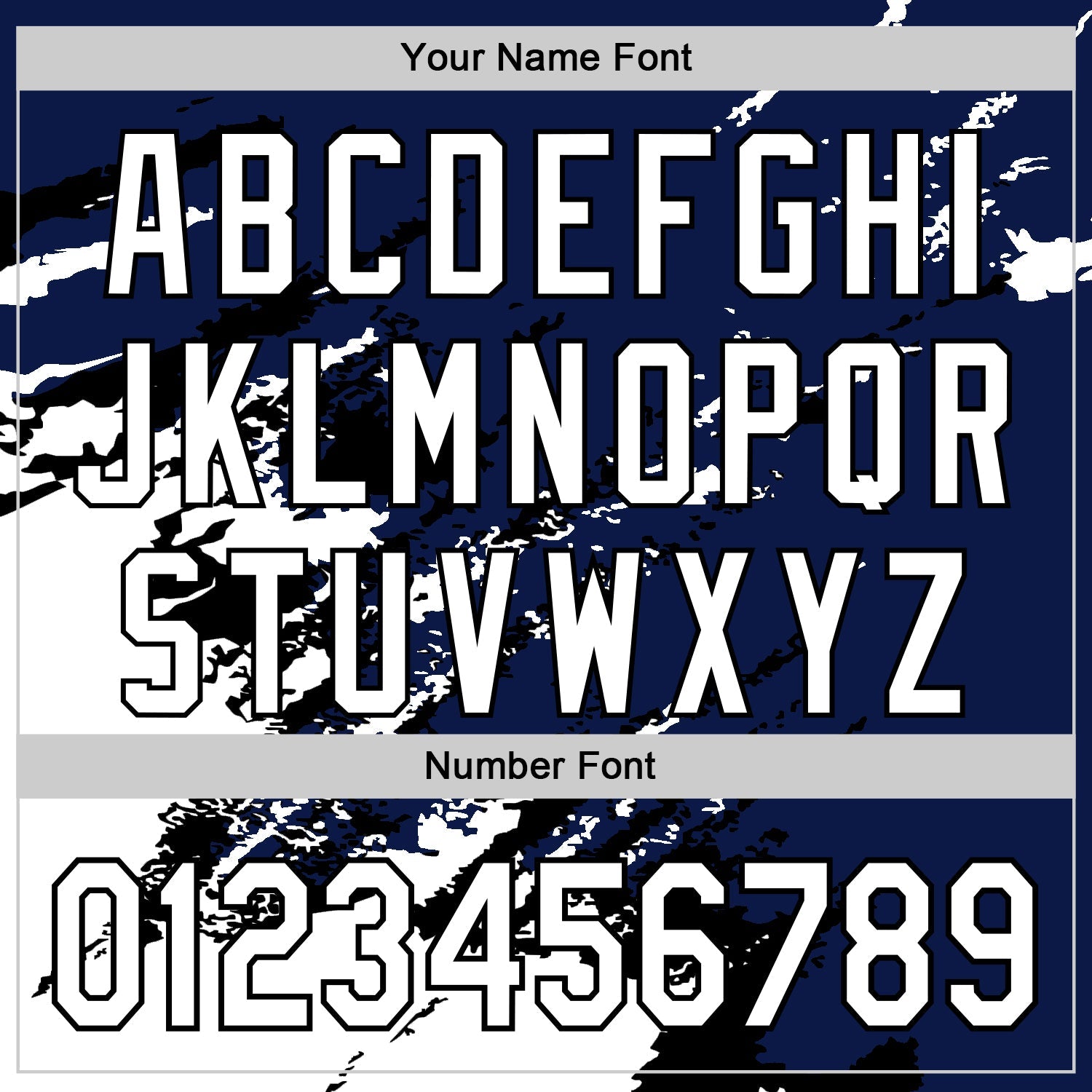 Custom Royal White-Black Splash Art 3D Pattern Design Bomber Full-Snap Varsity Letterman Hoodie Jacket view 6