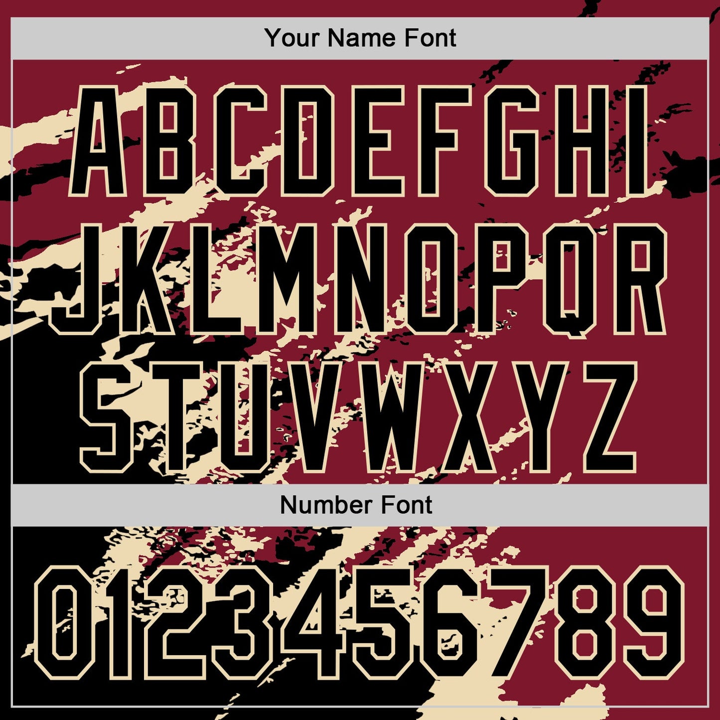 Custom Crimson Black-Cream Splash Art 3D Pattern Design Bomber Full-Snap Varsity Letterman Hoodie Jacket view 6