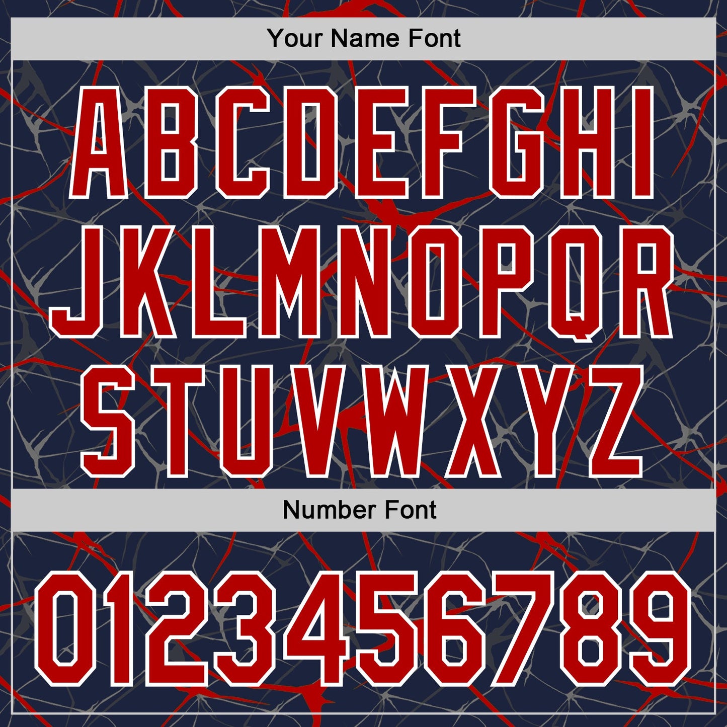 Custom Navy Red-White Abstract Network 3D Pattern Design Bomber Full-Snap Varsity Letterman Hoodie Jacket view 6