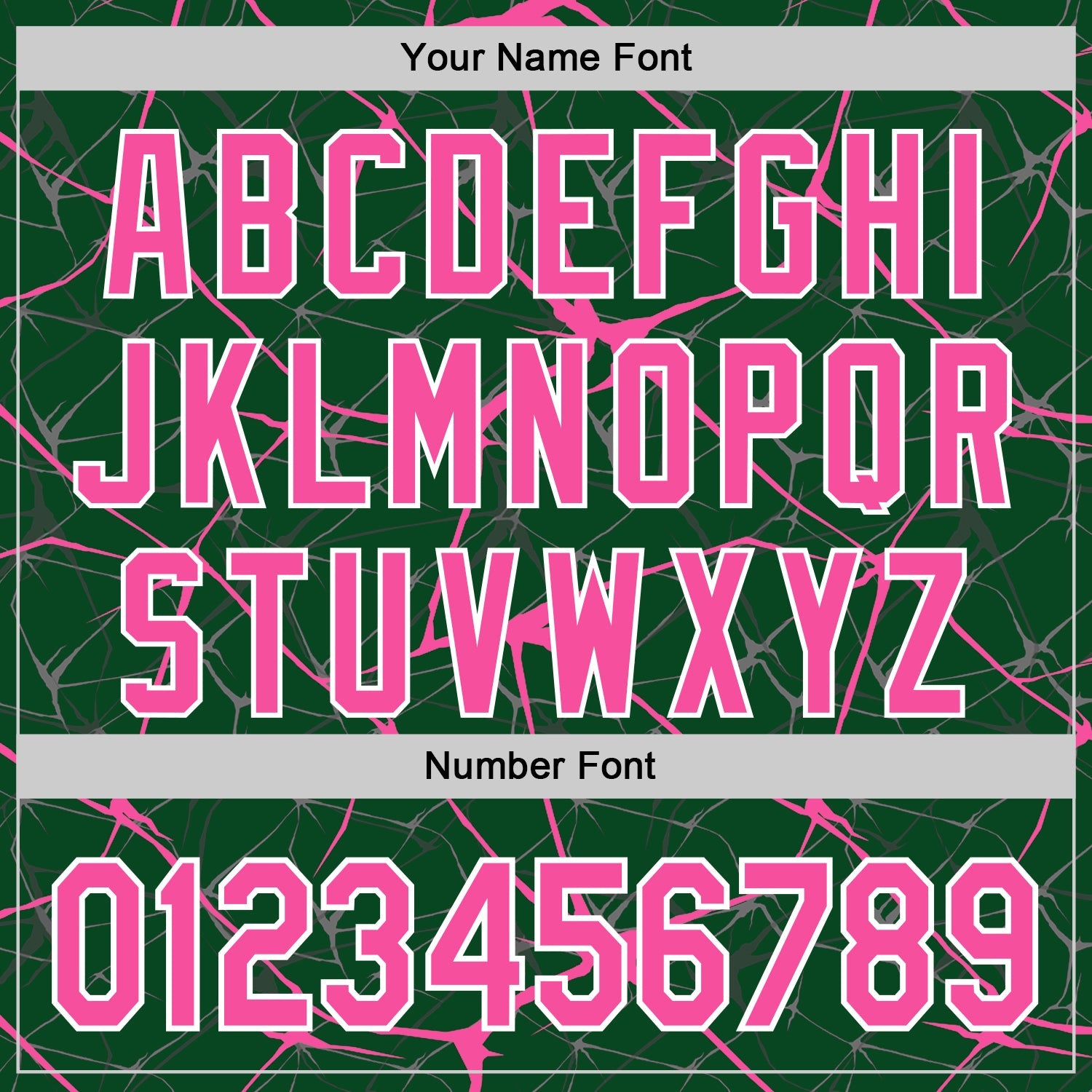 Custom Green Pink-White Abstract Network 3D Pattern Design Bomber Full-Snap Varsity Letterman Hoodie Jacket view 6