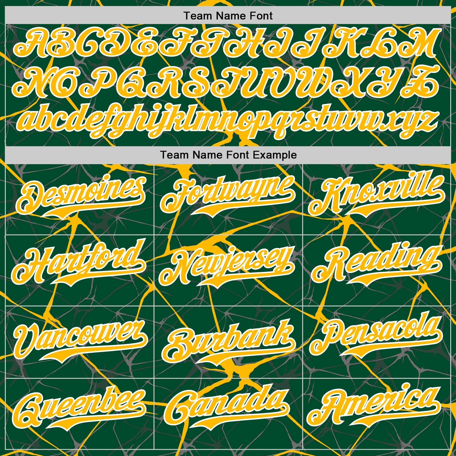 Custom Kelly Green Gold-White Abstract Network 3D Pattern Design Bomber Full-Snap Varsity Letterman Hoodie Jacket view 5