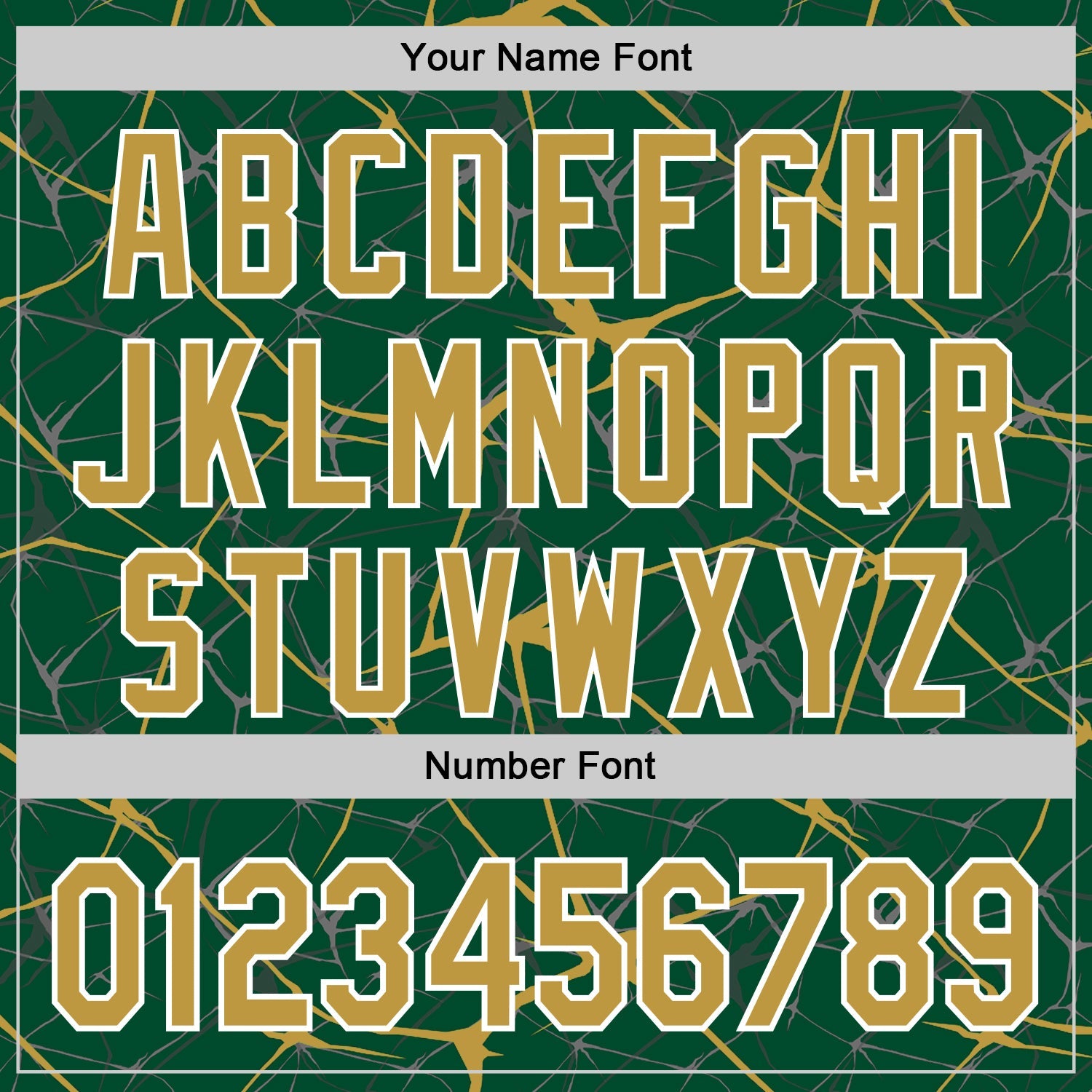 Custom Kelly Green Old Gold-White Abstract Network 3D Pattern Design Bomber Full-Snap Varsity Letterman Hoodie Jacket view 6