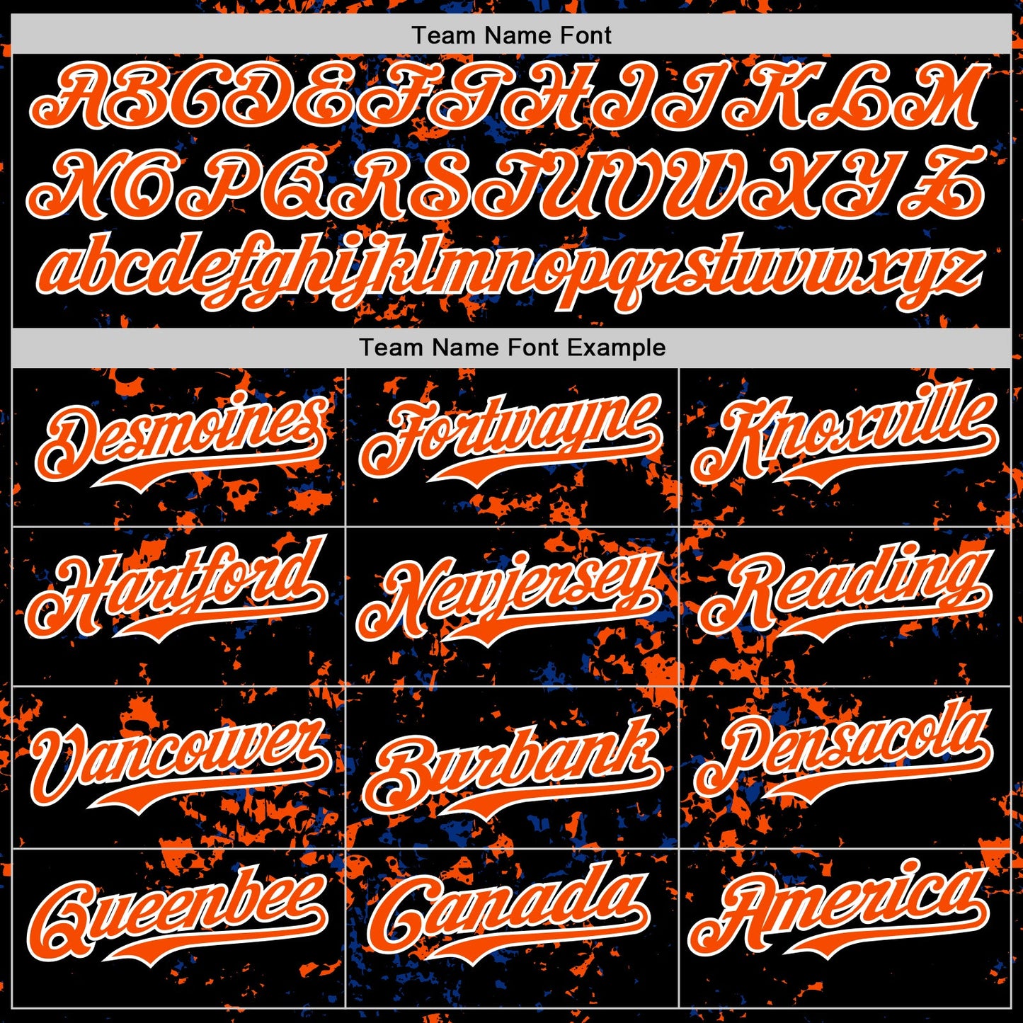 Custom Black Orange Royal-White Fragment Pattern Bomber Full-Snap Varsity Letterman Hoodie Jacket view 5