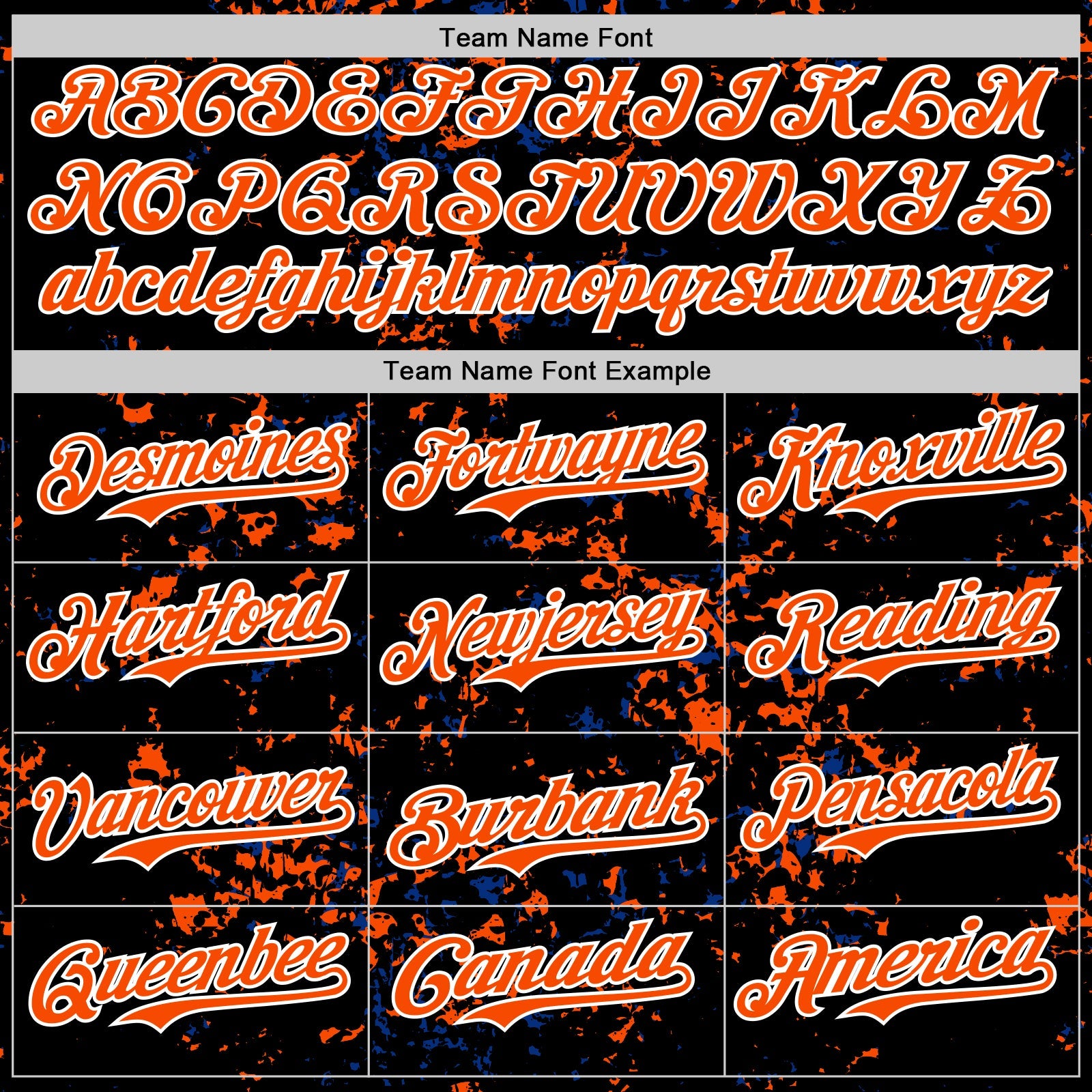 Custom Black Orange Royal-White Fragment Pattern Bomber Full-Snap Varsity Letterman Hoodie Jacket view 5