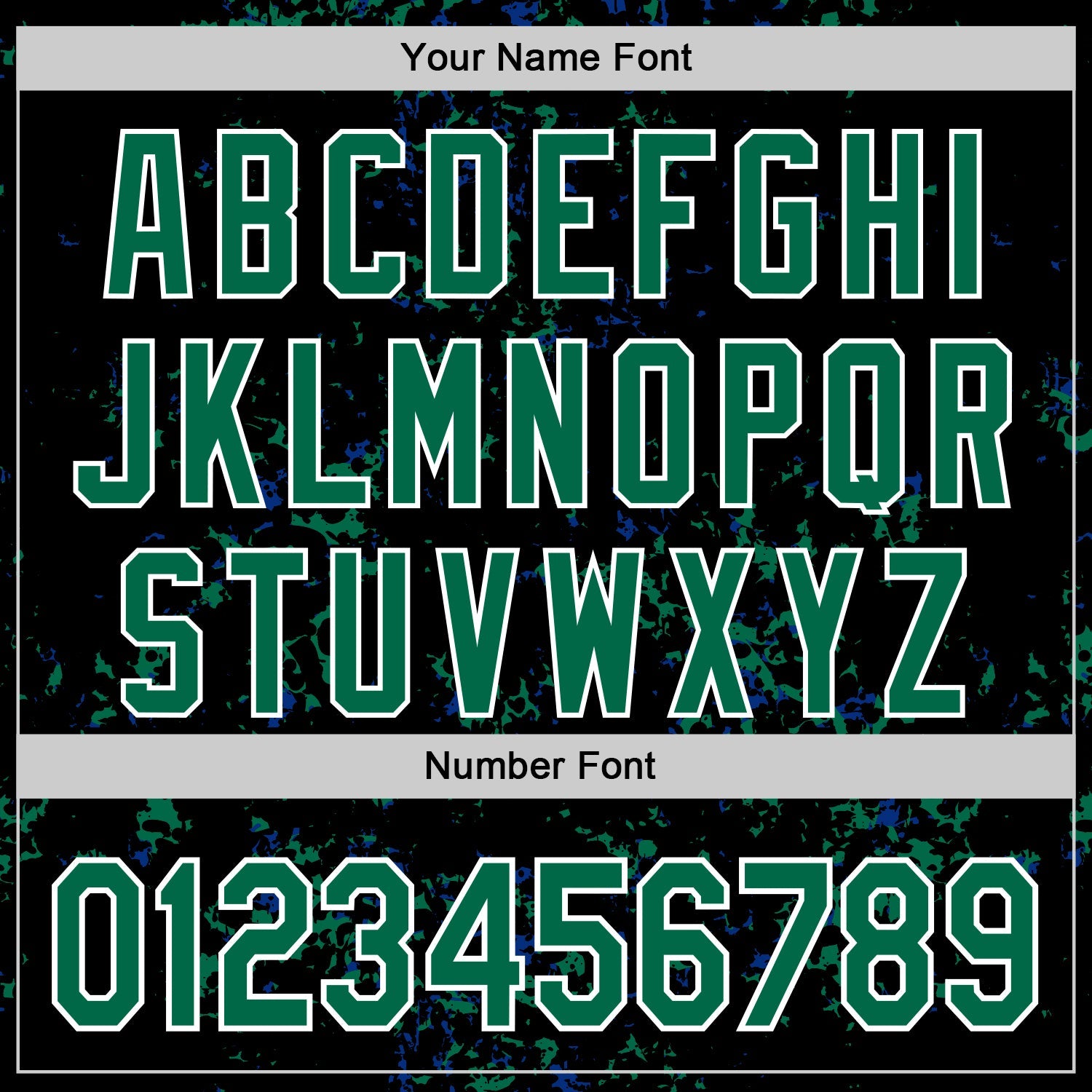 Custom Black Kelly Green Royal-White Fragment Pattern Bomber Full-Snap Varsity Letterman Hoodie Jacket view 6