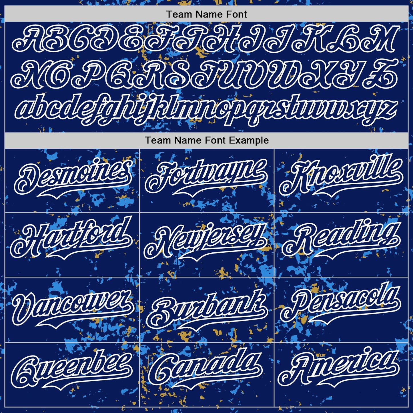 Custom Royal Powder Blue Old Gold-White Fragment Pattern Bomber Full-Snap Varsity Letterman Hoodie Jacket view 5